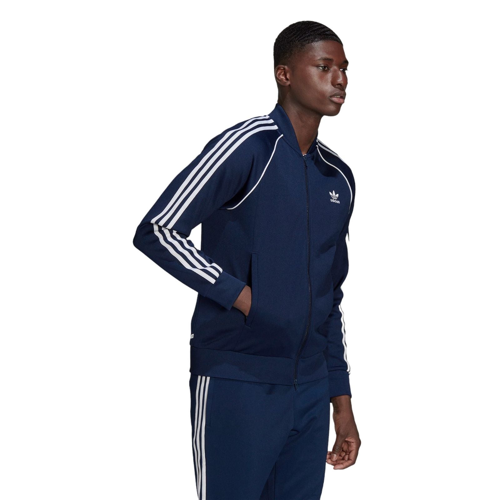 adidas Originals SST Superstar Track Top - Night Indigo / White - ViaductClothing - -