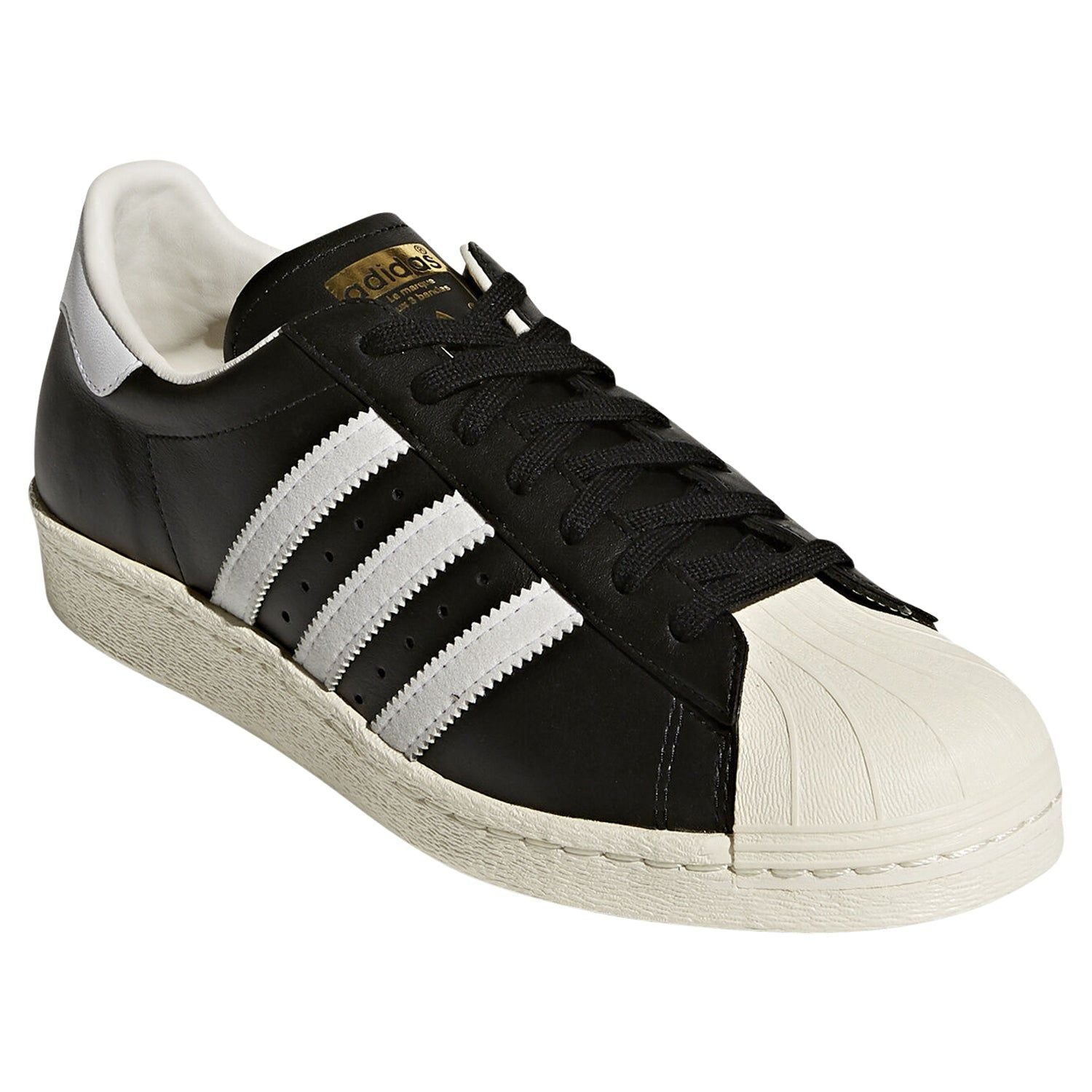 adidas Originals Superstar 80s Shoes - Black / Chalk / White - ViaductClothing - -