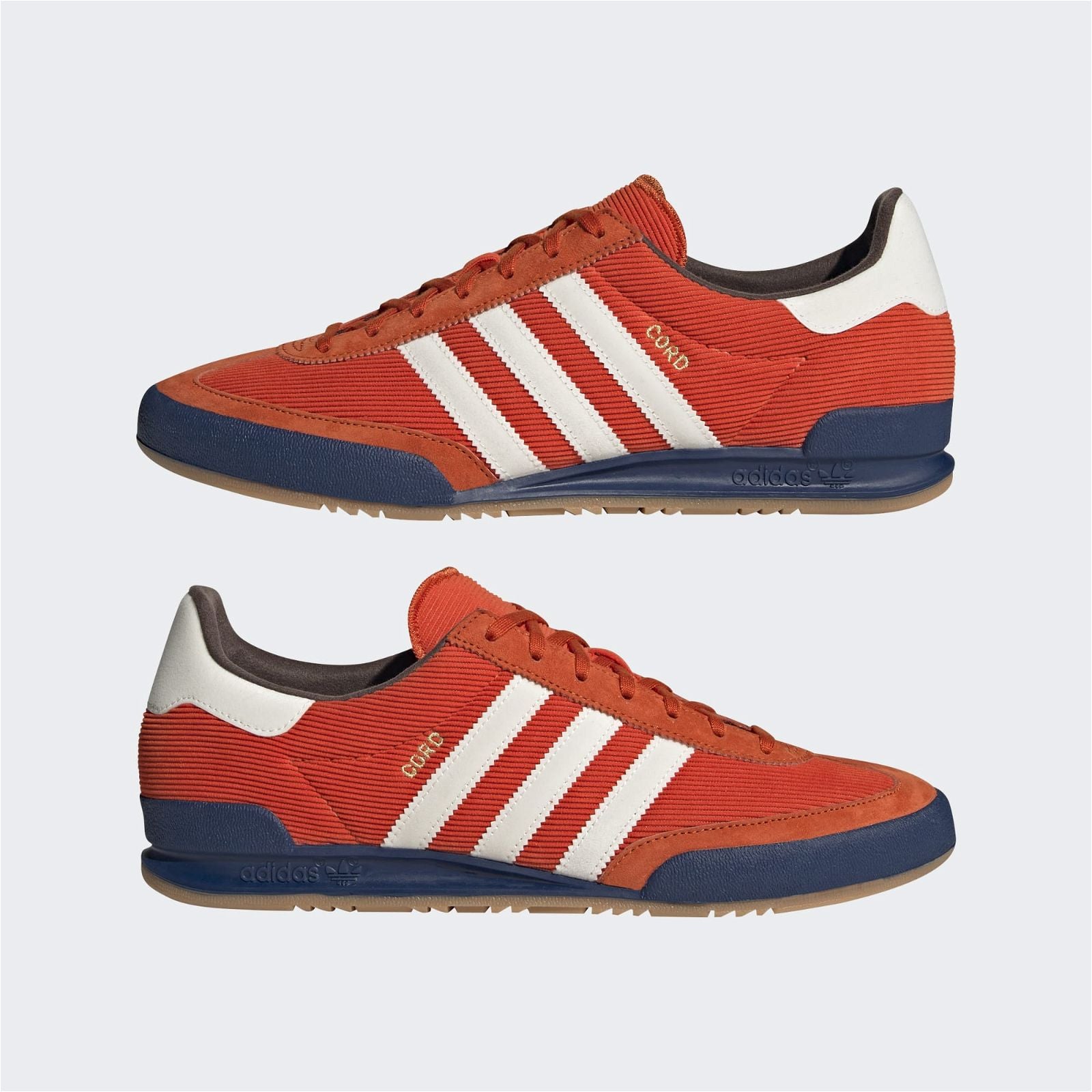 adidas Originals Unisex Cord Trainers - Orange / White - ViaductClothing - -