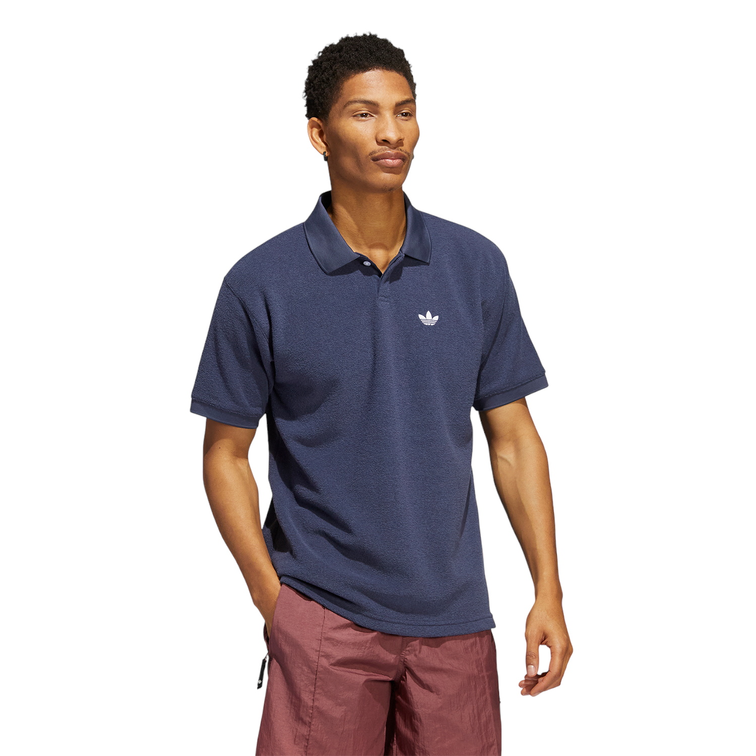 adidas Originals Unisex Tennis Polo - Navy / White - ViaductClothing - -