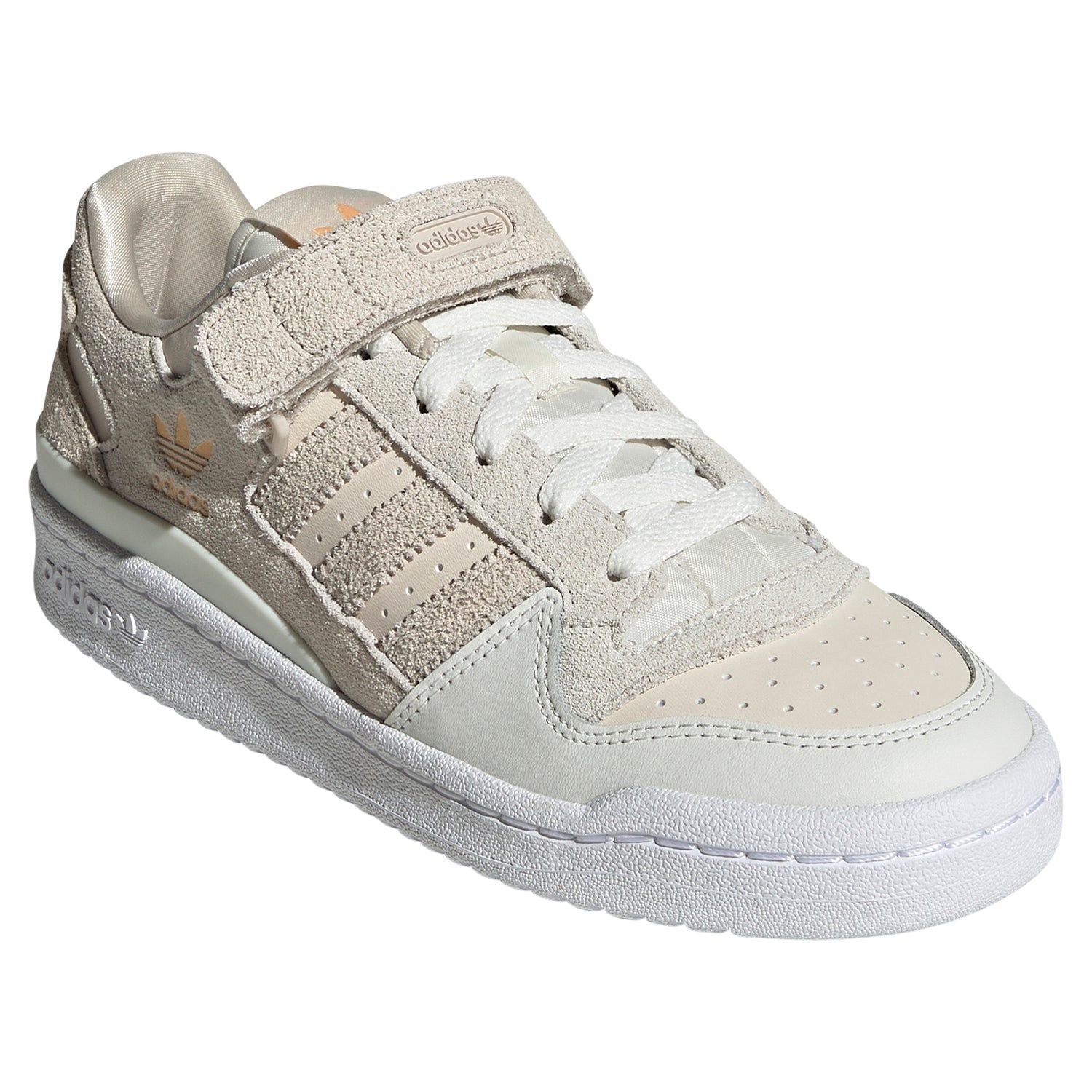 adidas Originals Womens Forum Low Shoes - Beige/White - ViaductClothing - -