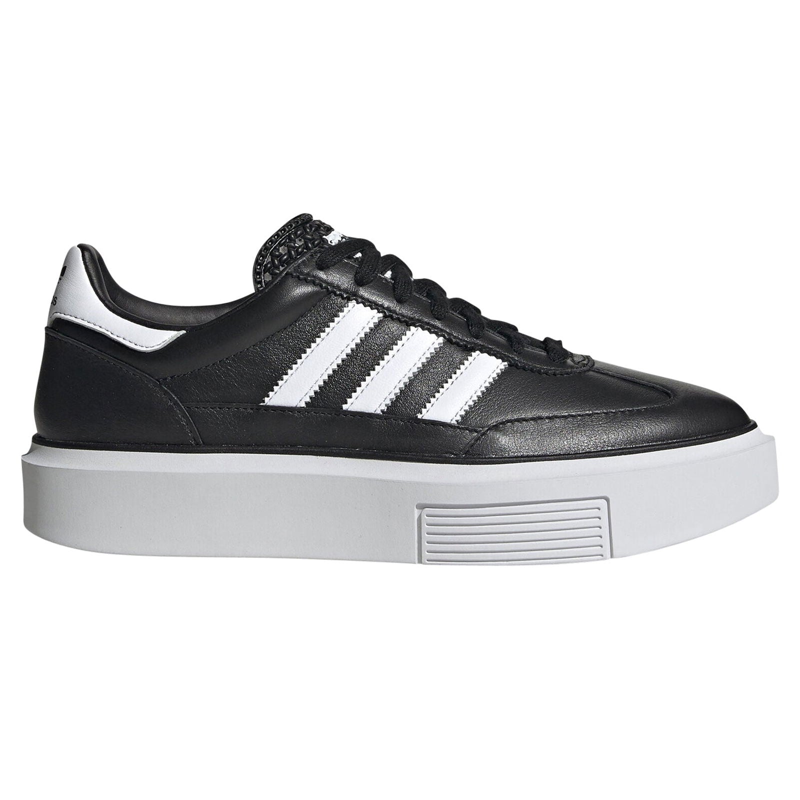 adidas Originals Womens Sleek Super 72 Shoes - Black/White - ViaductClothing - -