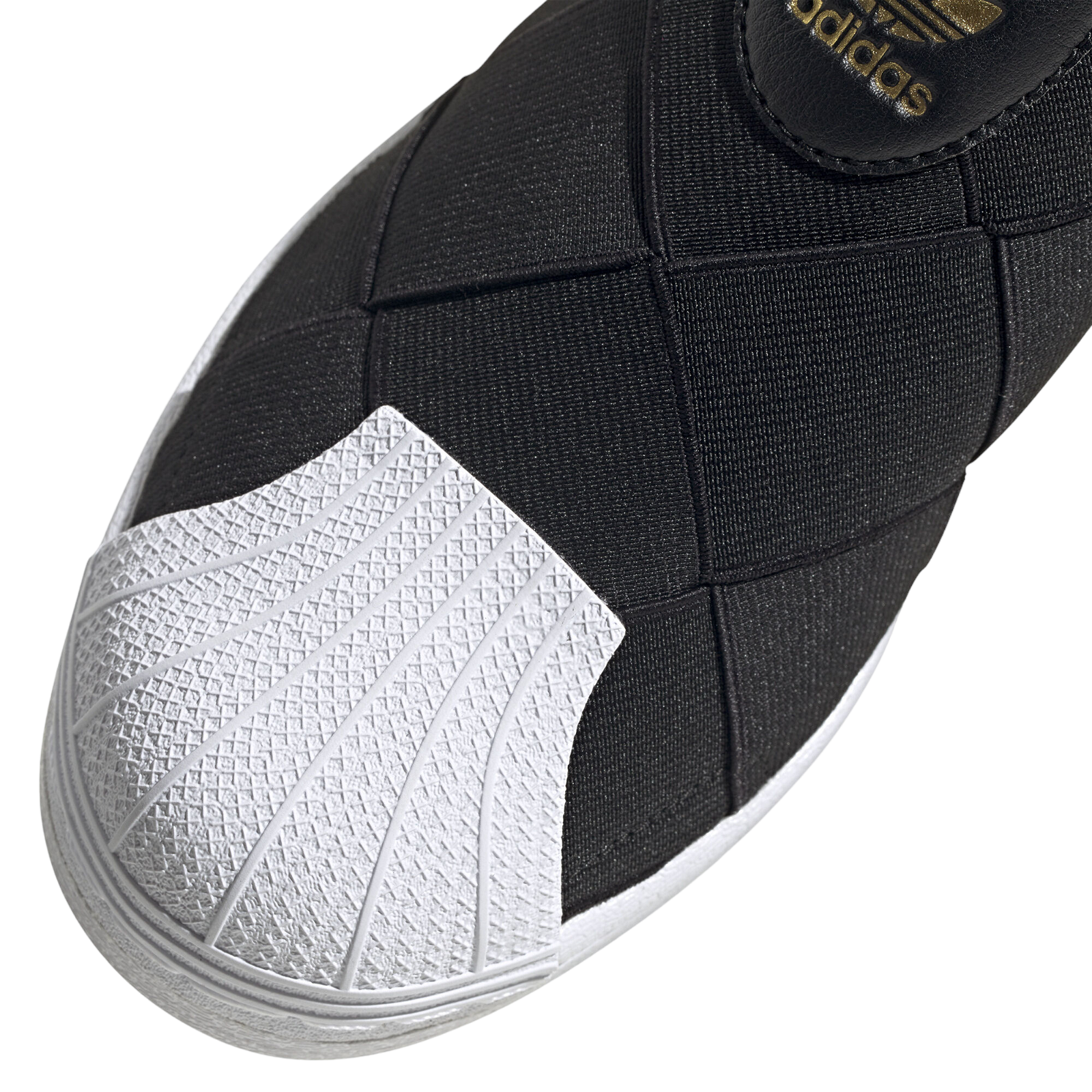 adidas Originals Womens Superstar Slip-on Shoes - Black / White - ViaductClothing - -