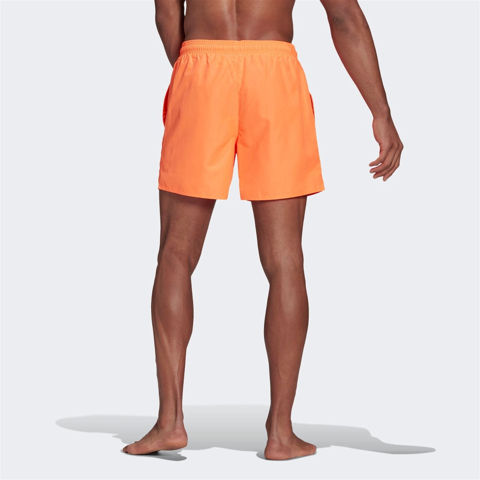 adidas Solid Swim Shorts - Orange / White - ViaductClothing - -