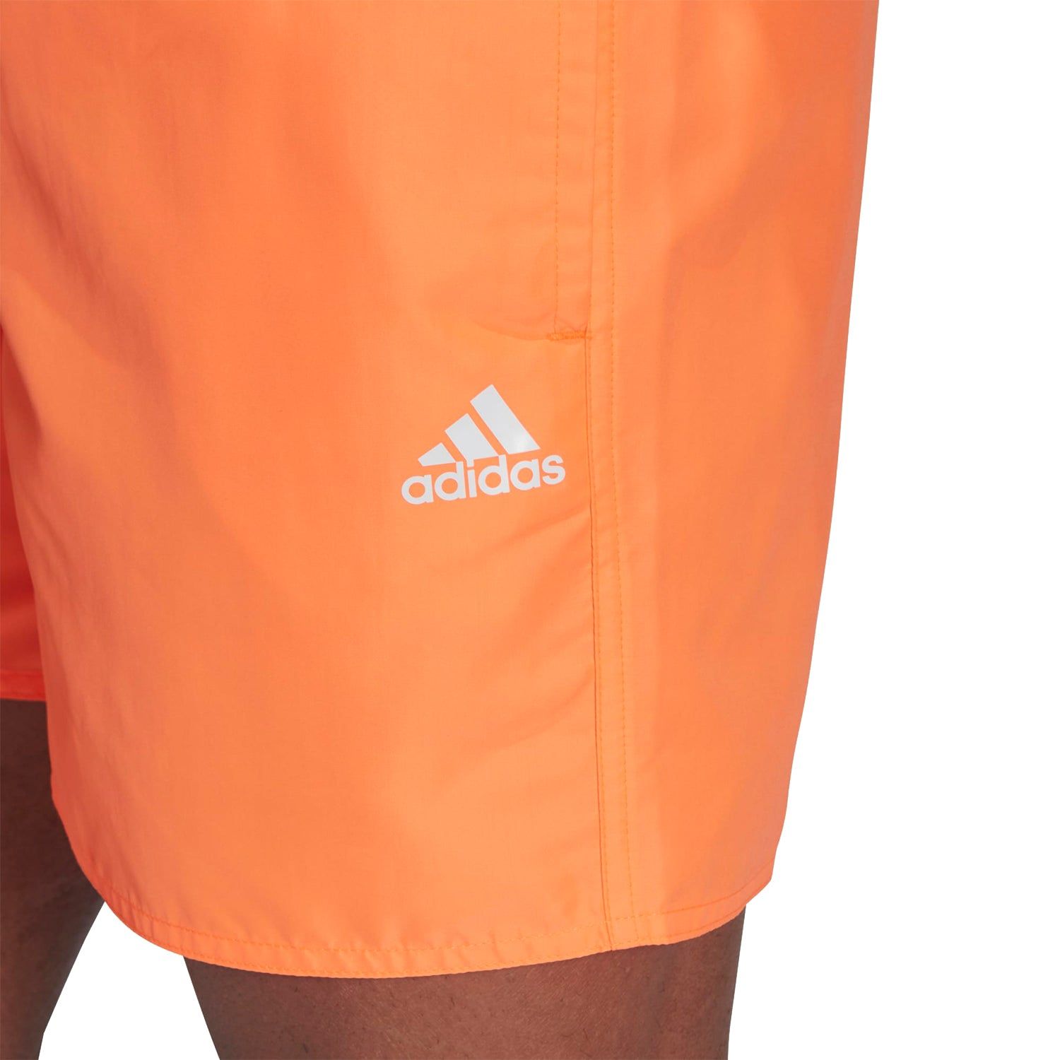 adidas Solid Swim Shorts - Orange / White - ViaductClothing - -