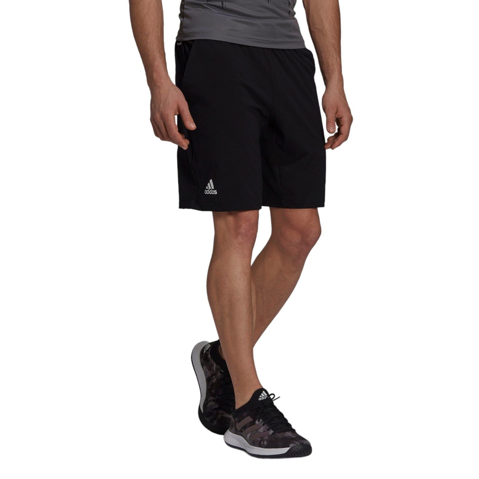 adidas Tennis Ergo 7-Inch Shorts - Black / White - ViaductClothing - -