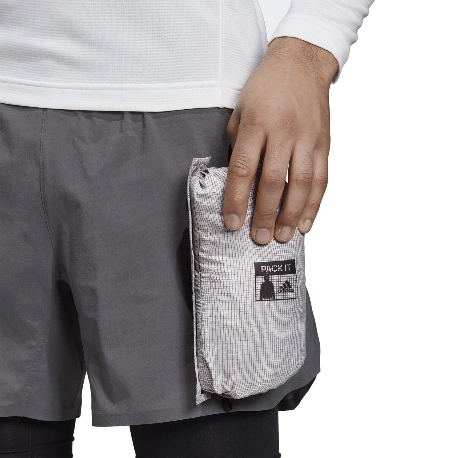 adidas Terrex Agravic Windweave Jacket - Grey Four / White - ViaductClothing - -