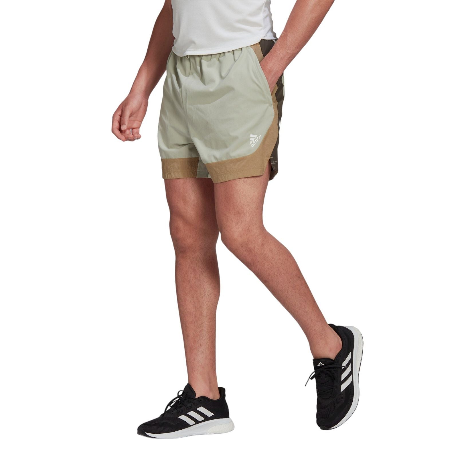 adidas Training Shorts AEROREADY Retro Vibes - Halo Green / Hemp / White - ViaductClothing - -