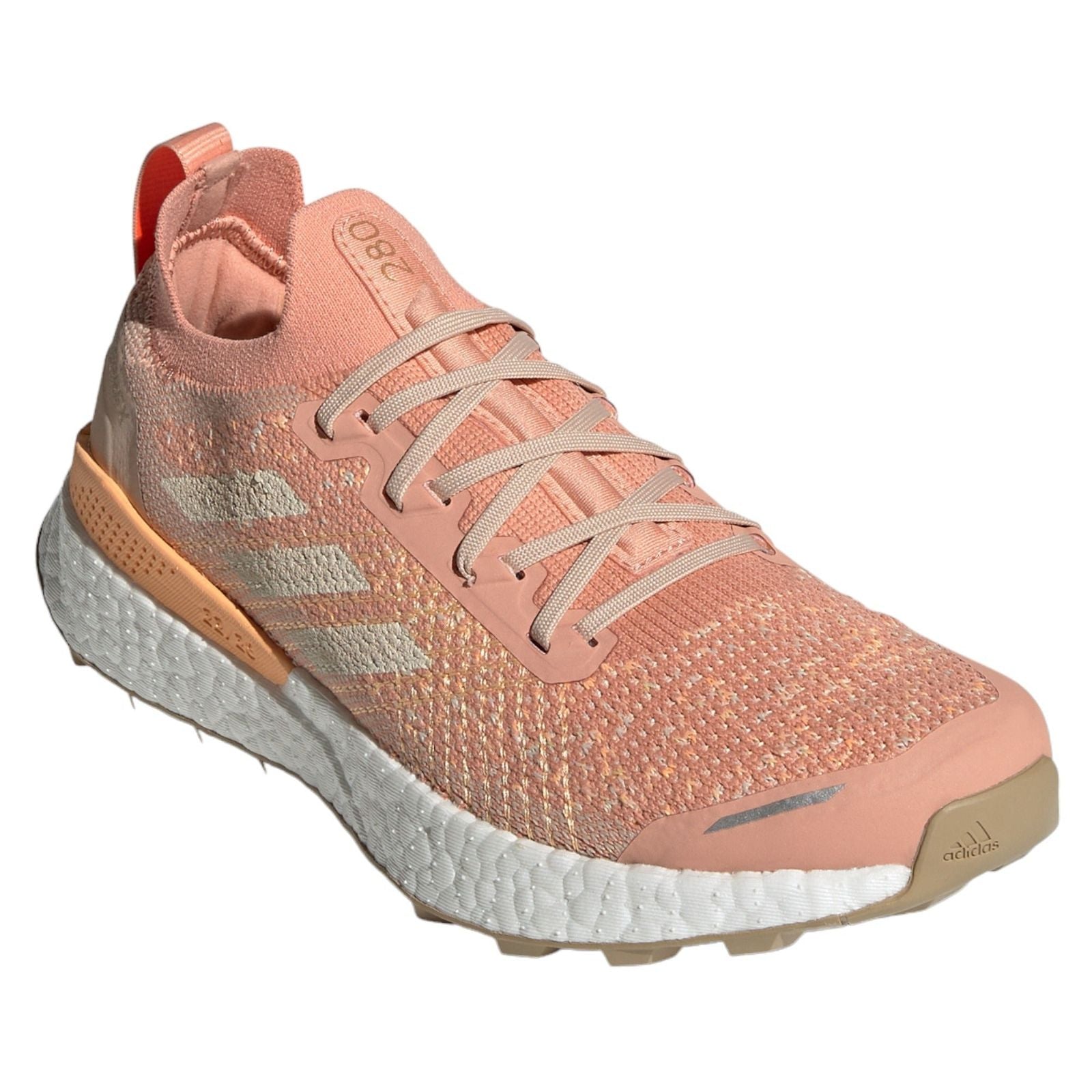 adidas Womens Terrex Two Ultra Primeblue Trail Running Shoes - Ambient Blush / White - ViaductClothing - -