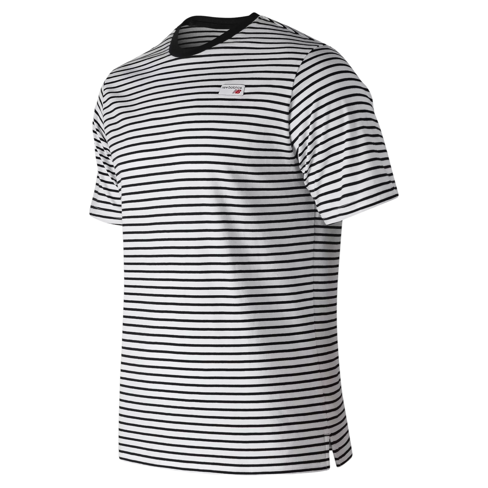 New Balance Athletics Striped Tee - Black / White - ViaductClothing - -