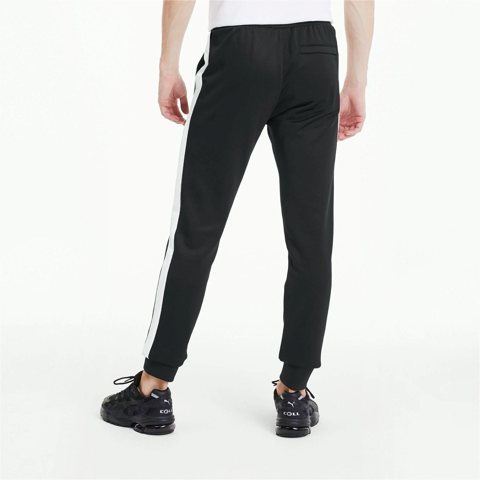 Puma Iconic T7 Track Pants Bottoms - Black/White - ViaductClothing - -