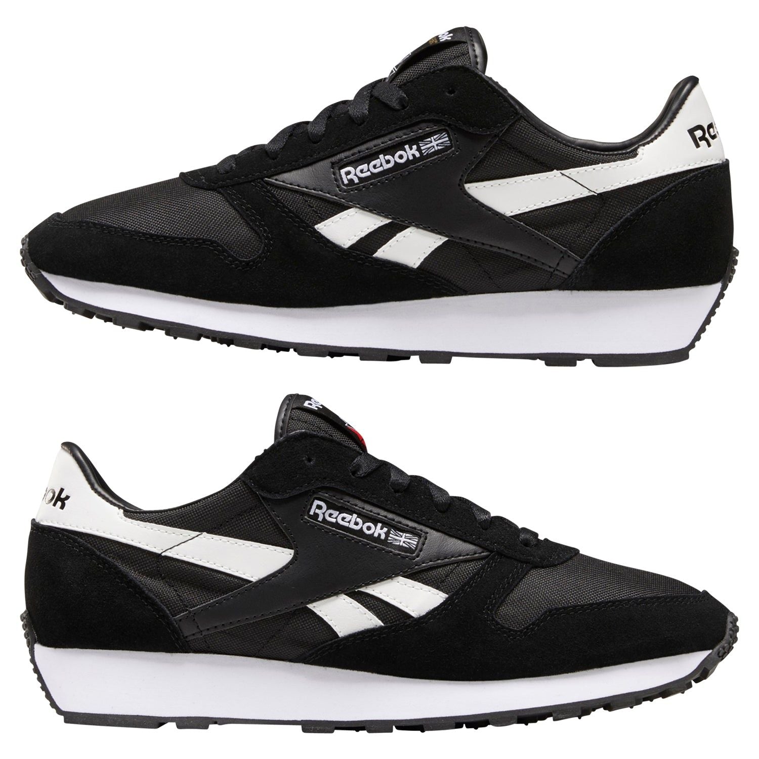 Reebok Classic Leather AZ Shoes - Black/White - ViaductClothing - -