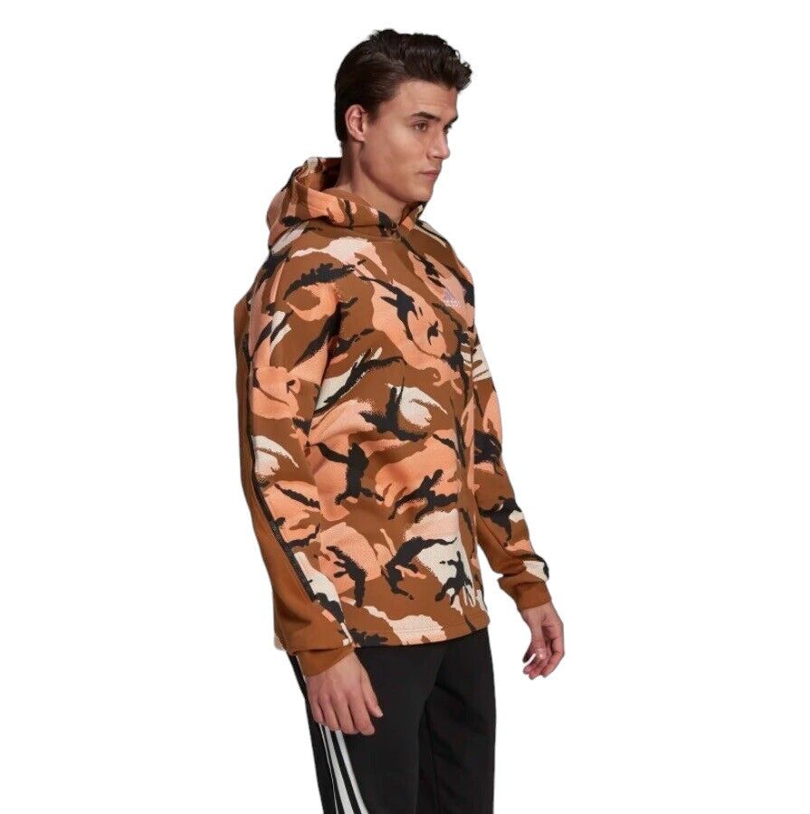 adidas Sportswear Desert Camo AOP Hoodie - Multicolor/Wild Brown - ViaductClothing - -
