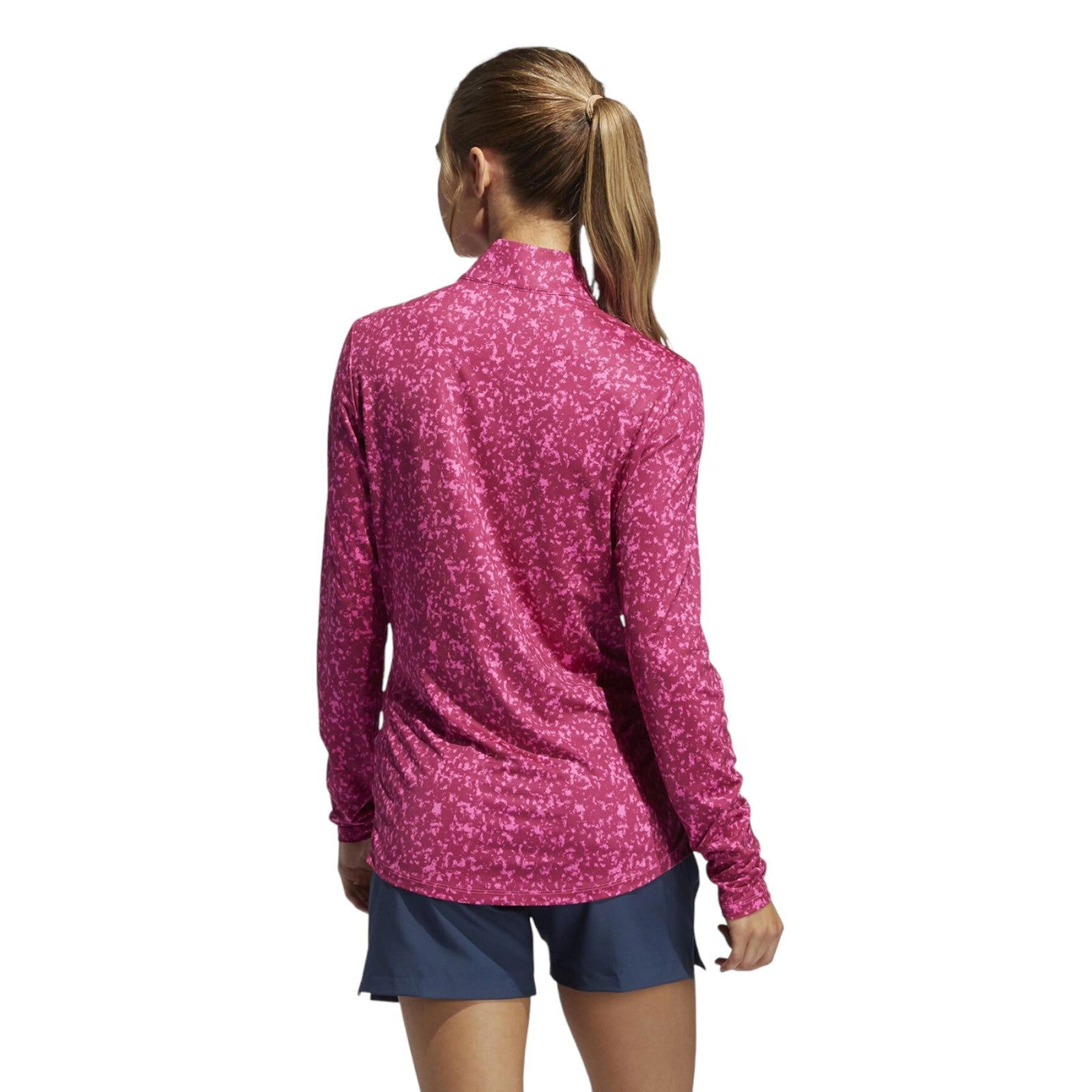 adidas Women's Primegreen AEROREADY Shirt - Screaming Pink / Wild Pink - ViaductClothing - -