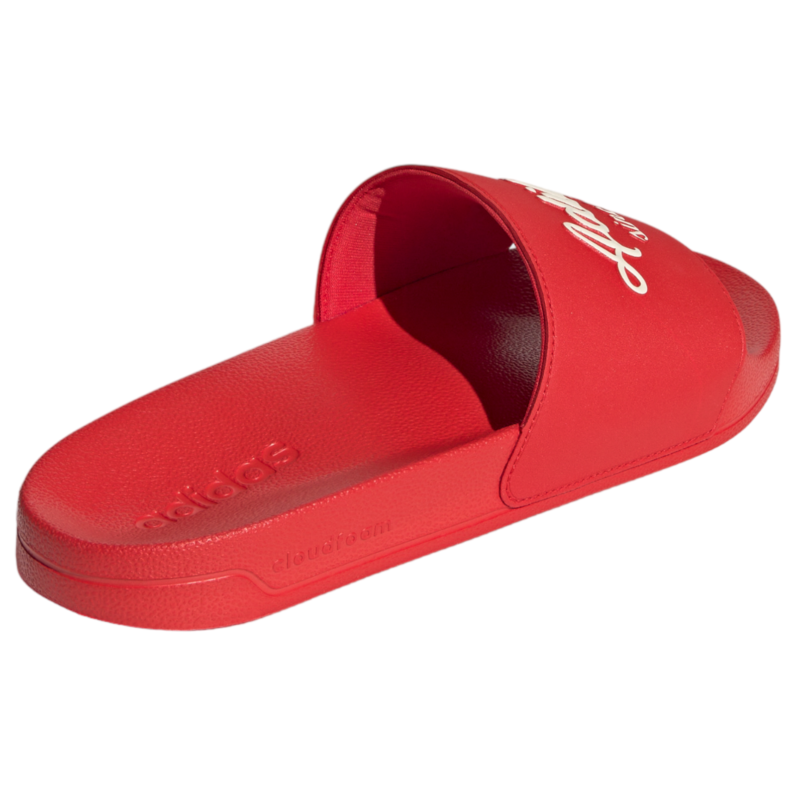 adidas Adilette Shower Slides - Vivid Red / Wonder White - ViaductClothing - -