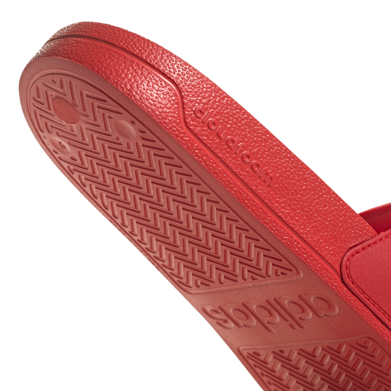 adidas Adilette Shower Slides - Vivid Red / Wonder White - ViaductClothing - -