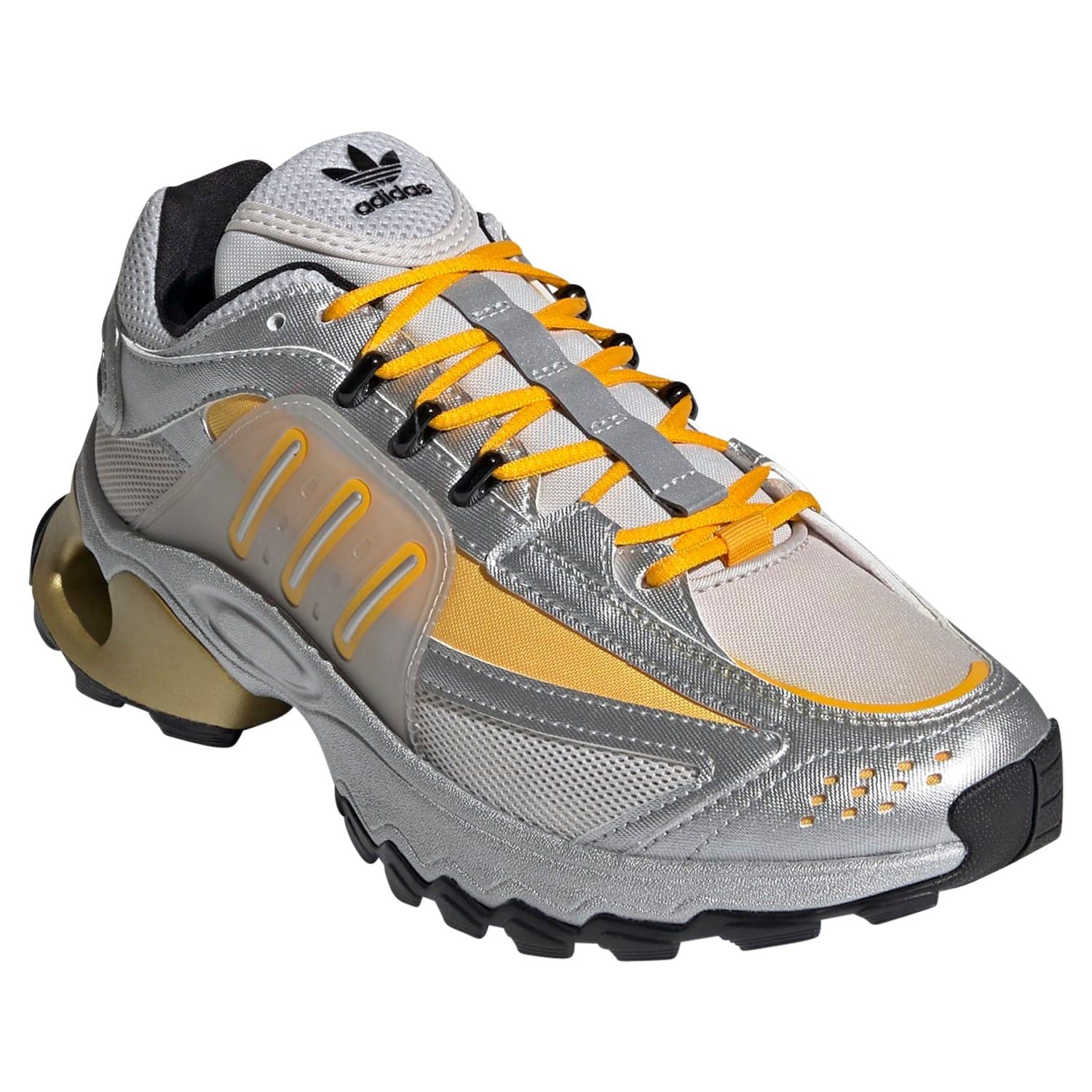 adidas Originals Womens Thesia Shoes - Silver/Yellow - ViaductClothing - -