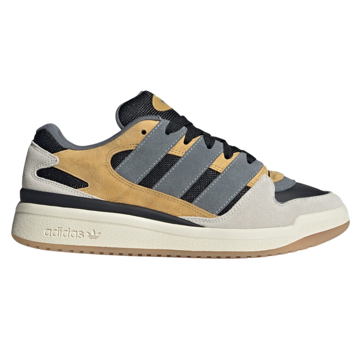 adidas Originals Forum Puffed Shoes - Core Black / Oat / Off White