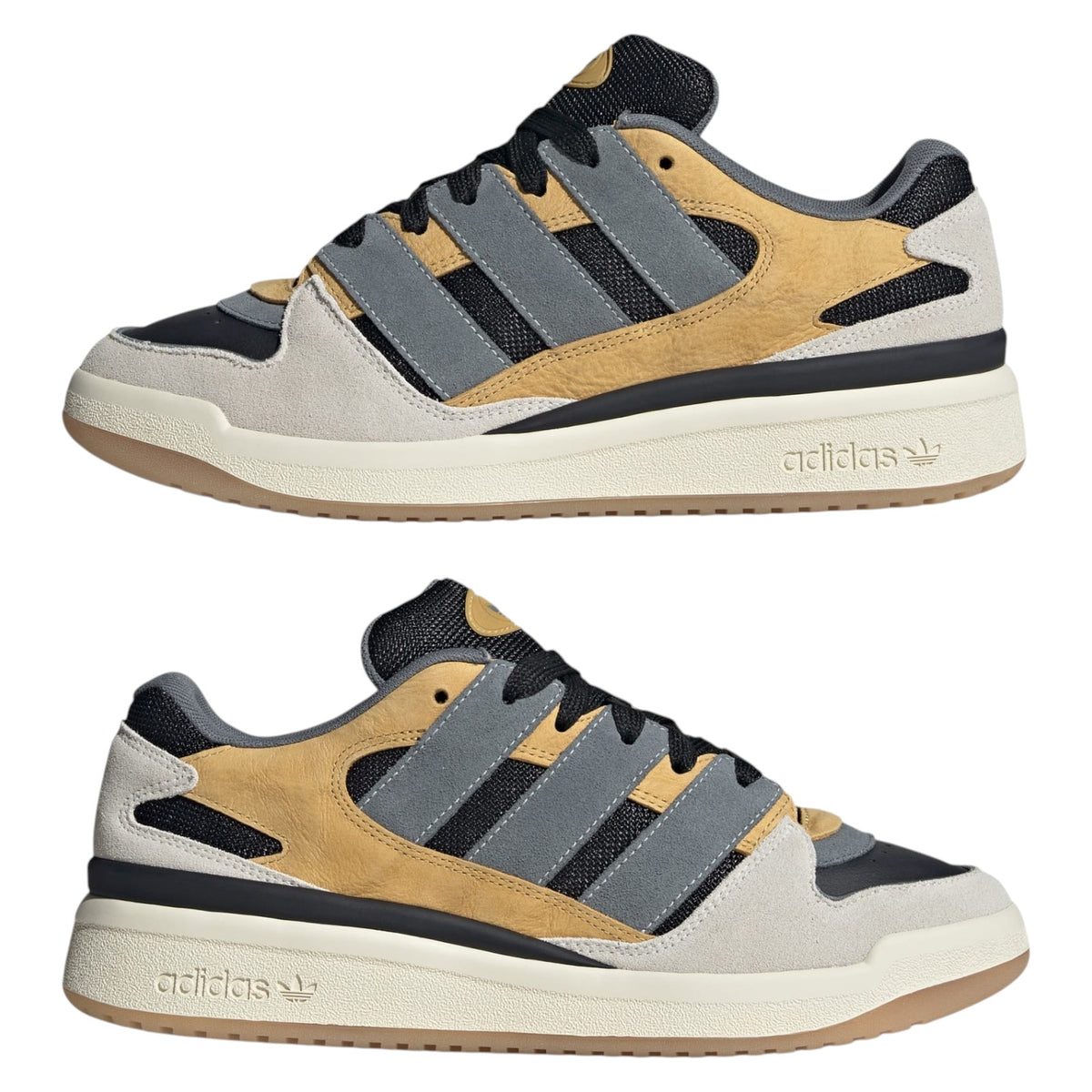 adidas Originals Forum Puffed Shoes - Core Black / Oat / Off White
