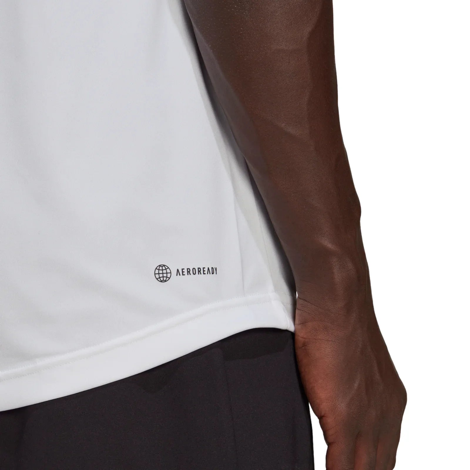 addias Retro AEROREADY Training Jersey Tee - White - ViaductClothing