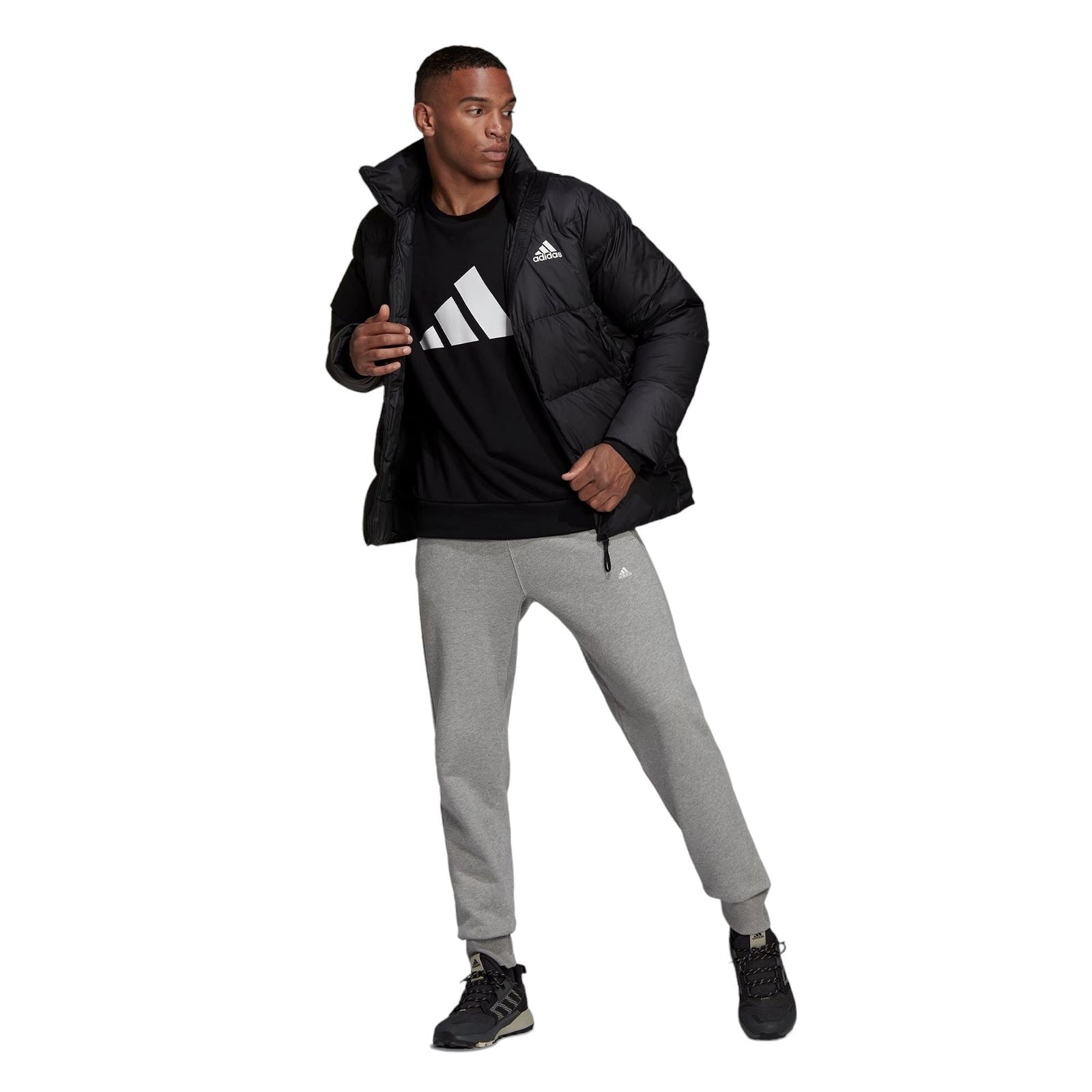 adidas 11.11 Big Baffle Down Puffer Jacket - Black - ViaductClothing - -