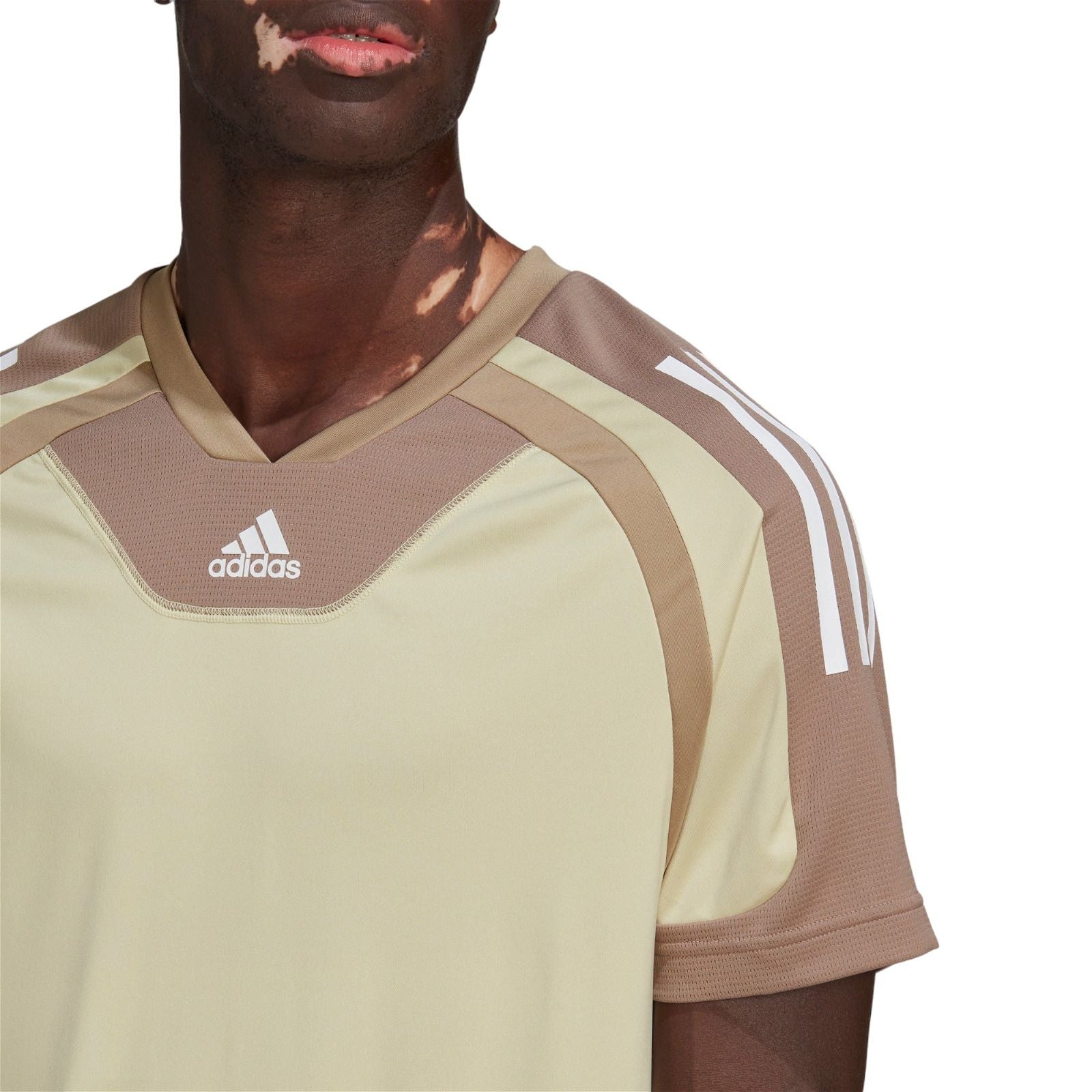 adidas AEROREADY Retro Training Tee - Beige - ViaductClothing - -