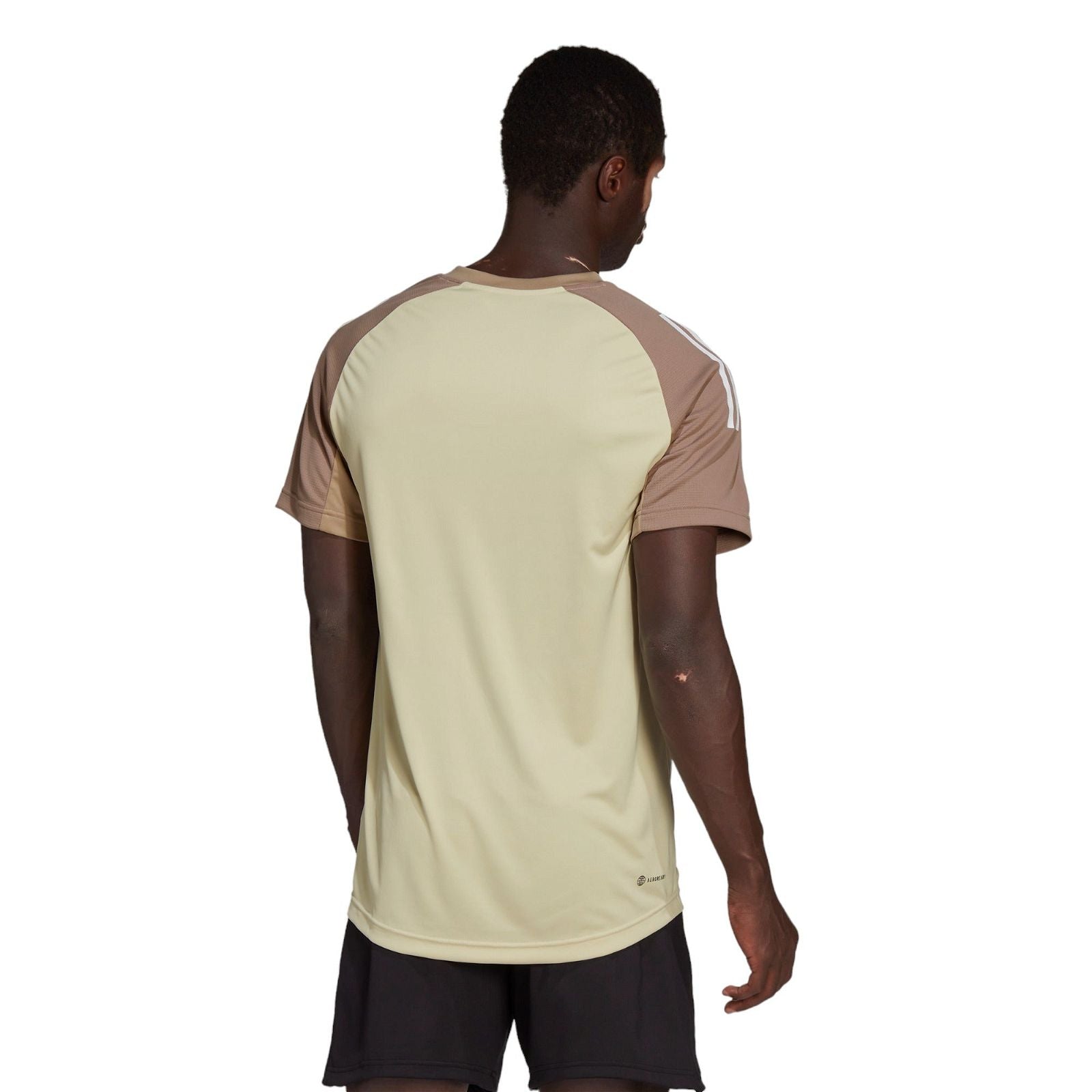 adidas AEROREADY Retro Training Tee - Beige - ViaductClothing - -