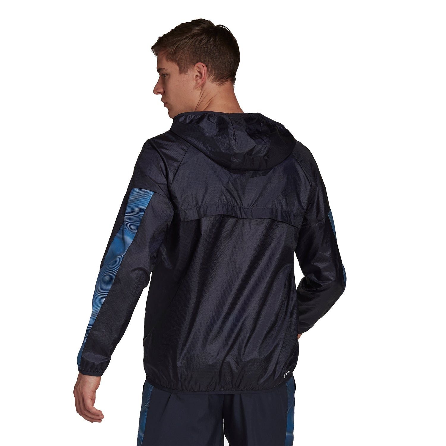 adidas AEROREADY Seasonals Sport Windbreaker - Legend Ink Navy - ViaductClothing - -