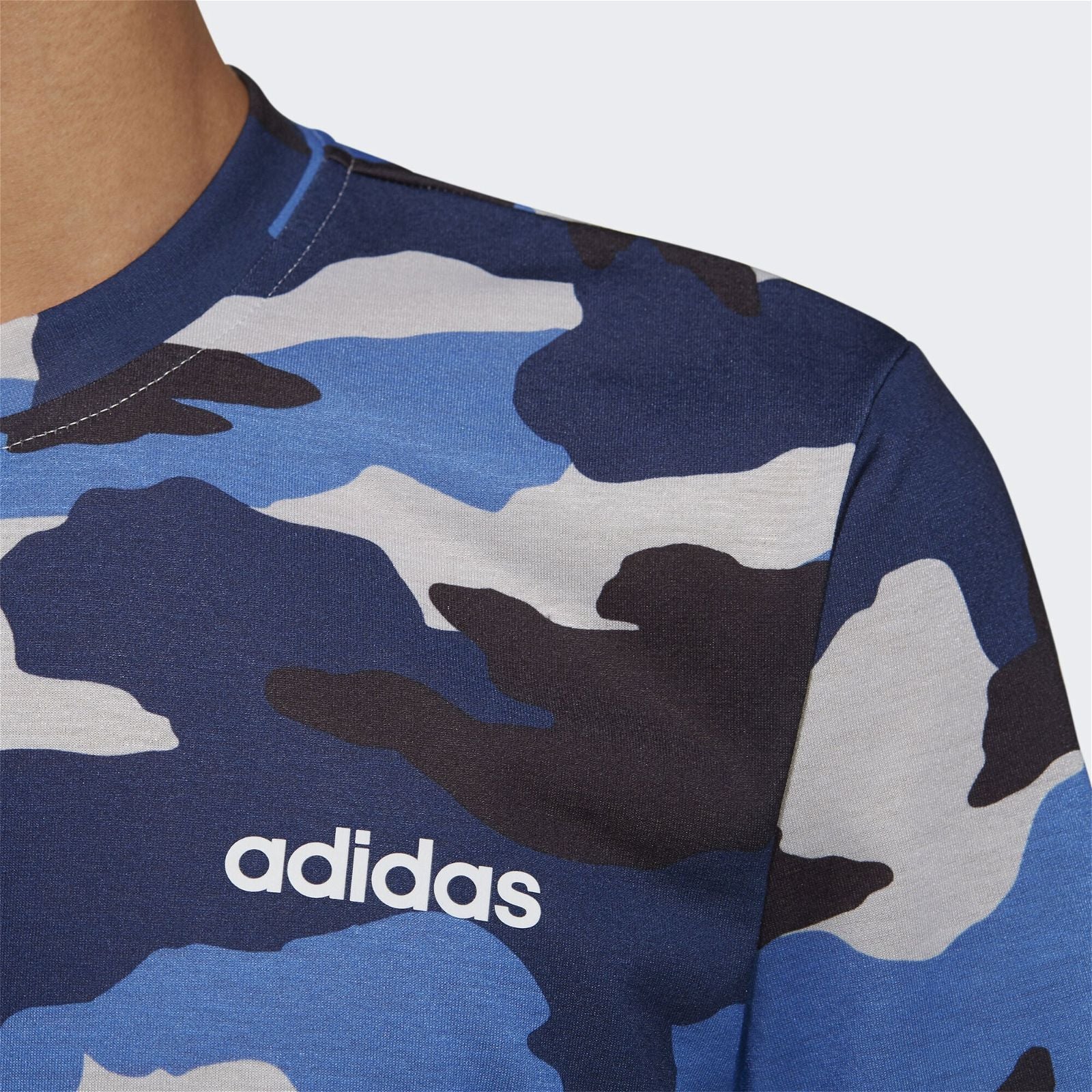 adidas AOP Camo Tee - Blue - ViaductClothing - -