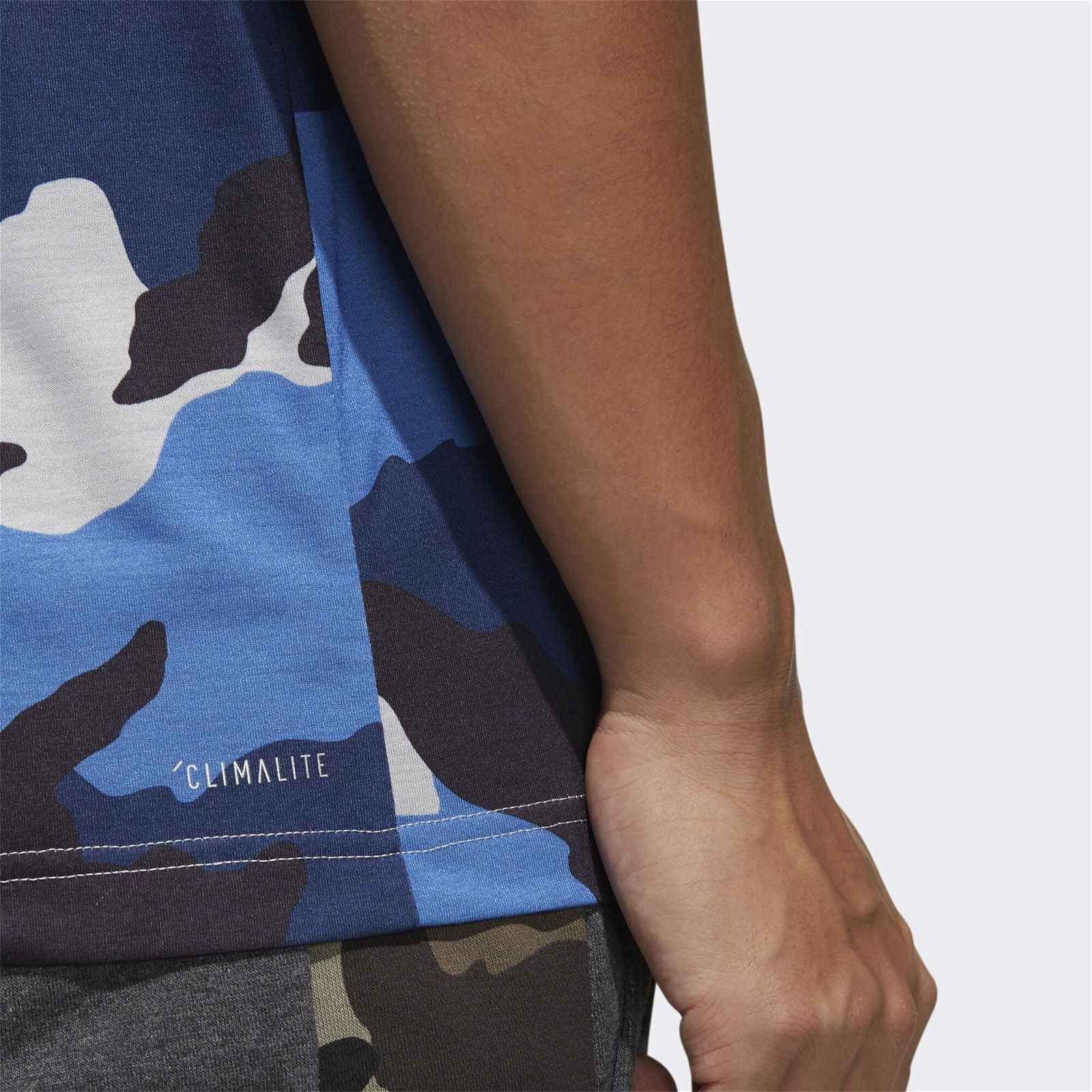 adidas AOP Camo Tee - Blue - ViaductClothing - -