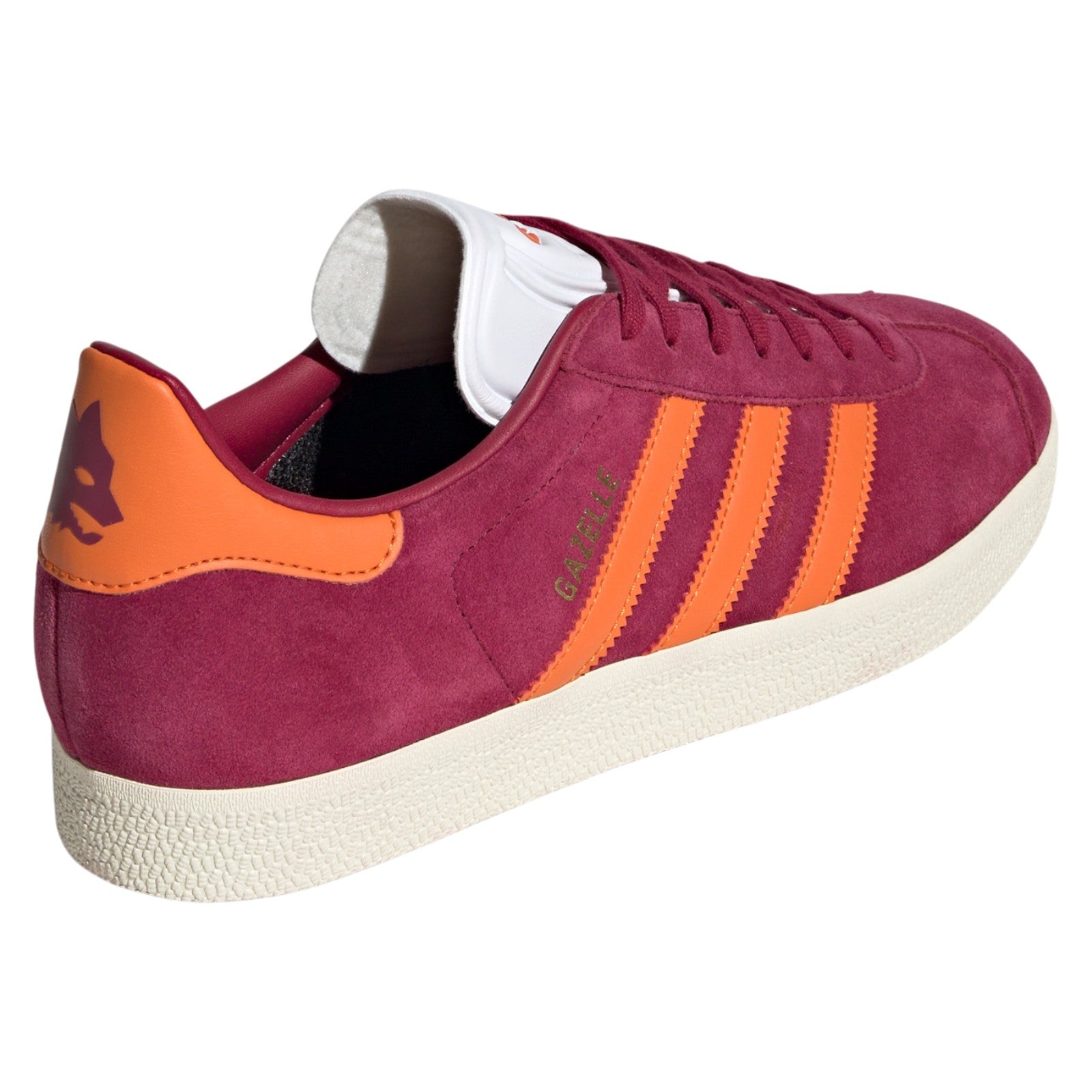 adidas Originals AS Roma Bring Back Gazelle Shoes - Legacy Burgundy / Unity Orange