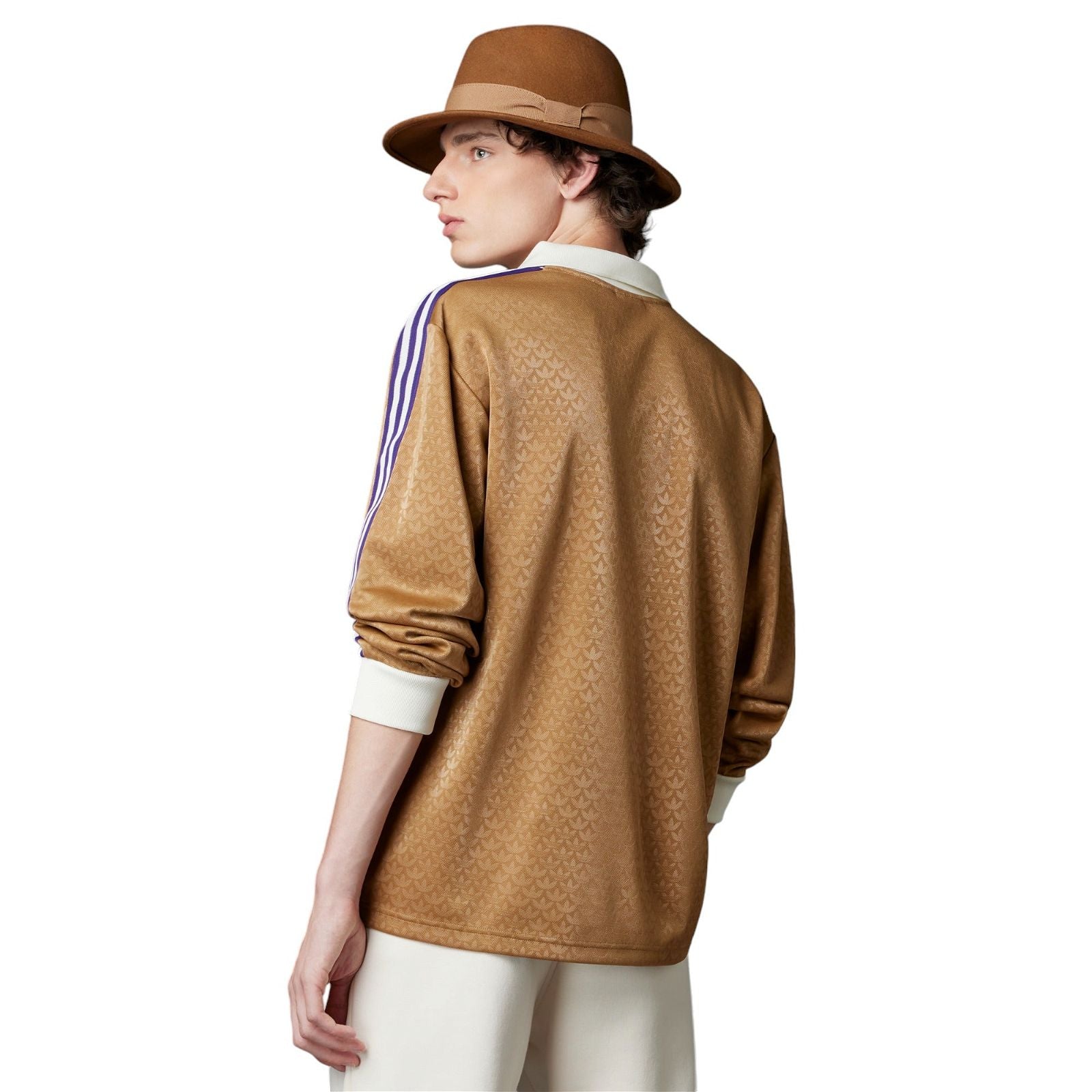 adidas Adicolor Heritage Now Vintage Long Sleeve Tee - Brown - ViaductClothing - -