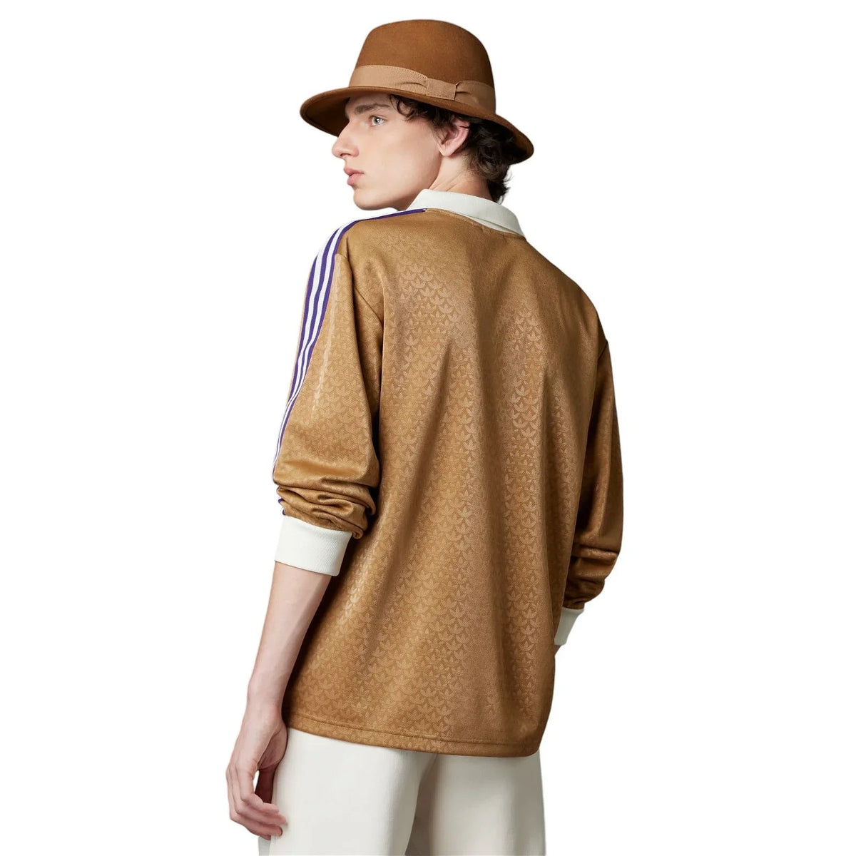 adidas Adicolor Heritage Now Vintage Long Sleeve Tee - Brown - ViaductClothing