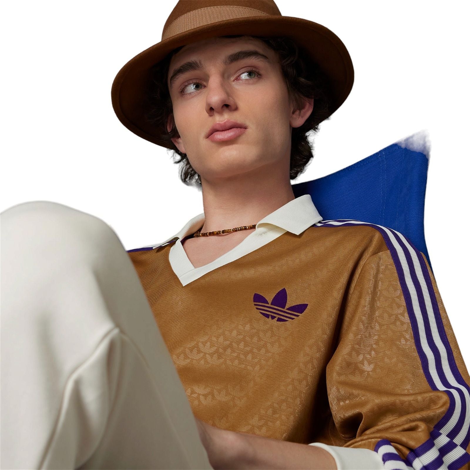 adidas Adicolor Heritage Now Vintage Long Sleeve Tee - Brown - ViaductClothing - -