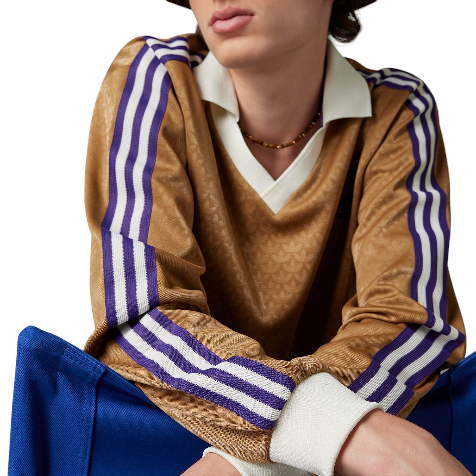 adidas Adicolor Heritage Now Vintage Long Sleeve Tee - Brown - ViaductClothing - -