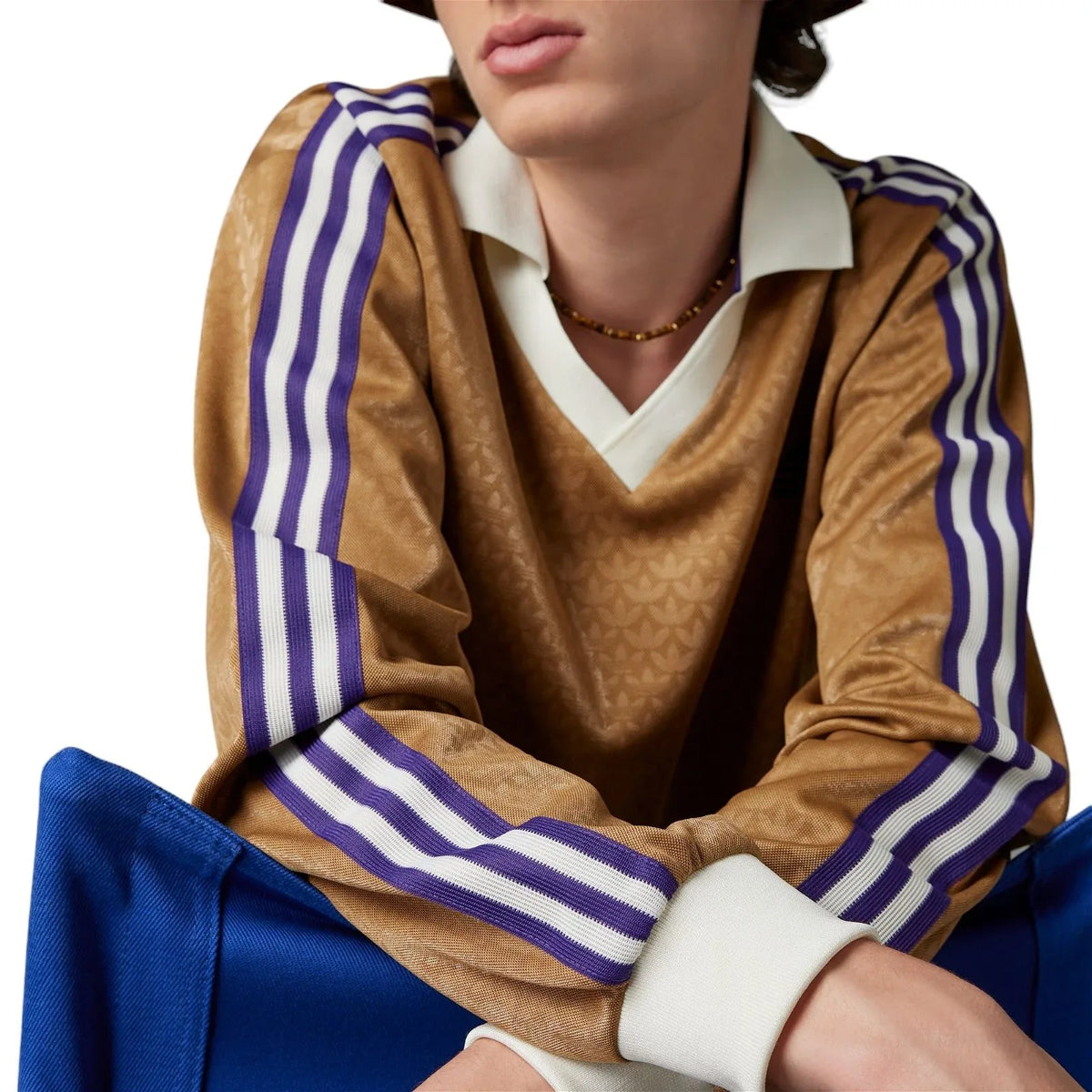 adidas Adicolor Heritage Now Vintage Long Sleeve Tee - Brown - ViaductClothing