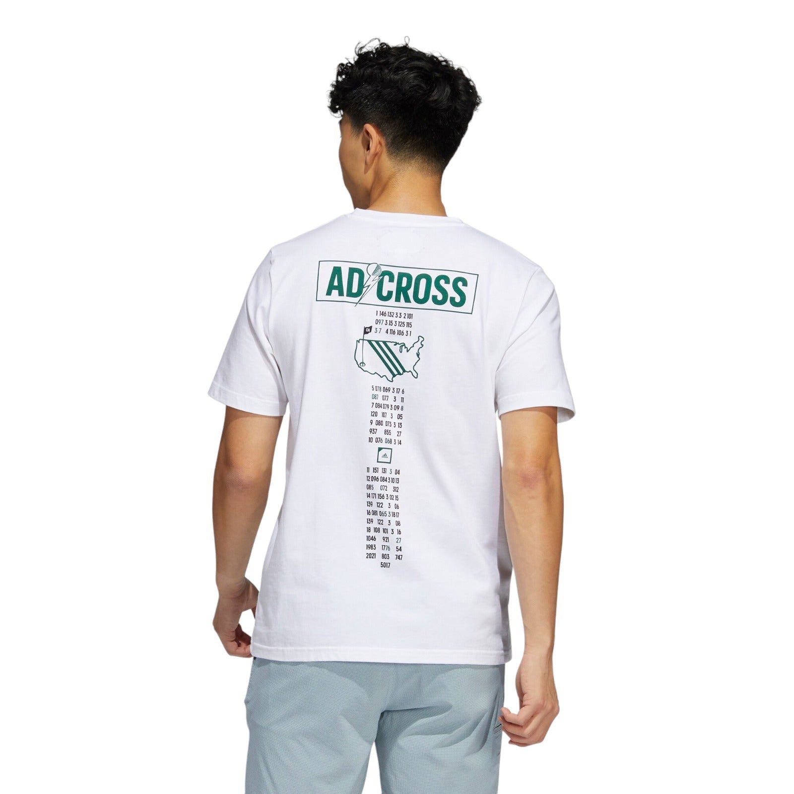 adidas Adicross Caddie Golf T-Shirt - White - ViaductClothing - -