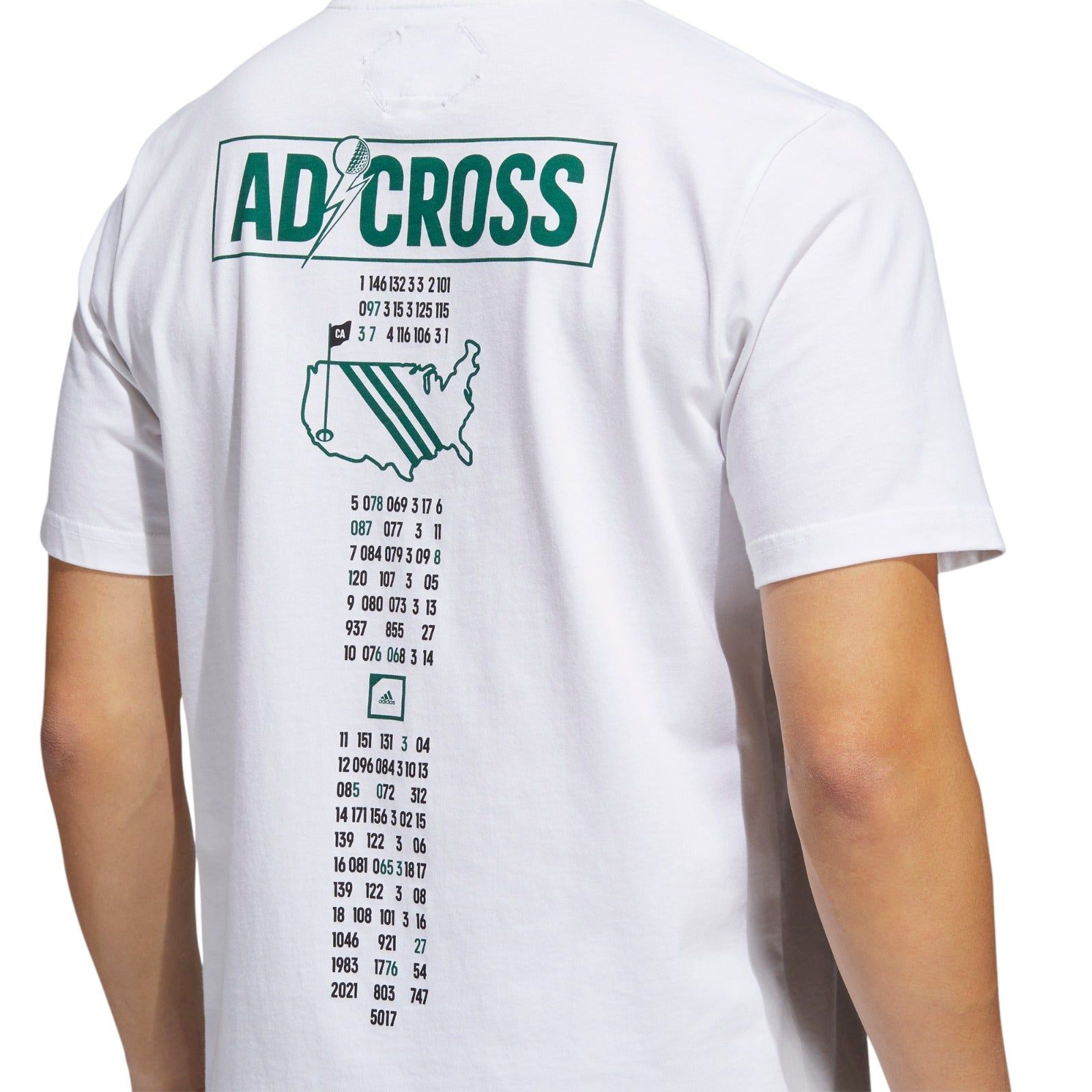 adidas Adicross Caddie Golf T-Shirt - White - ViaductClothing - -