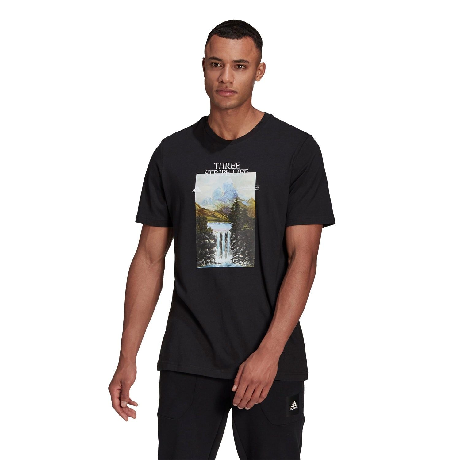 adidas Athletics Graphic Tee - Black - ViaductClothing - -