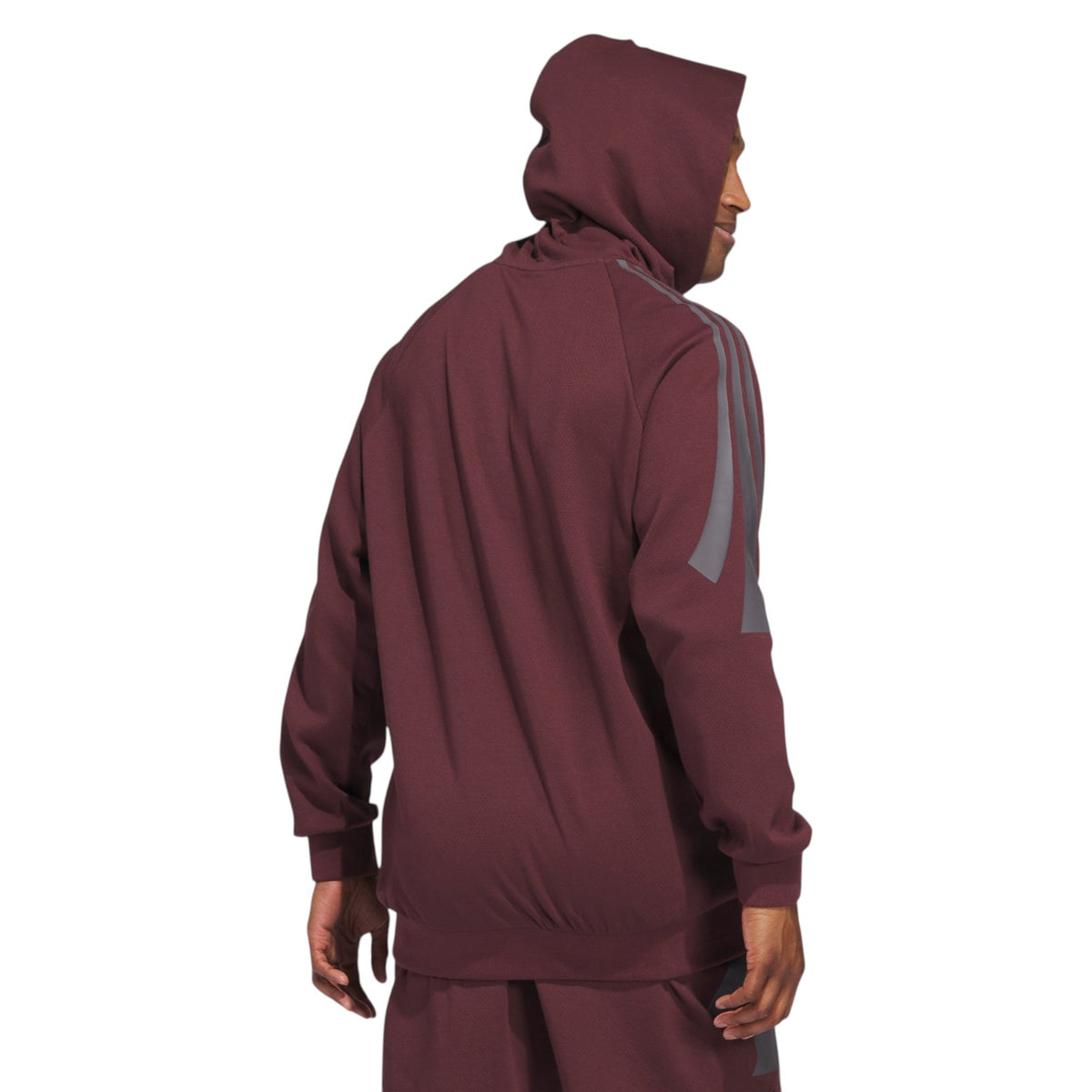 adidas Basketball Spacer Hoodie - Burgundy