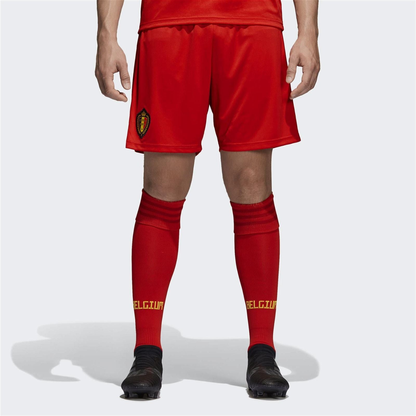 adidas Belgium Home Shorts 2018 - Red - ViaductClothing - -