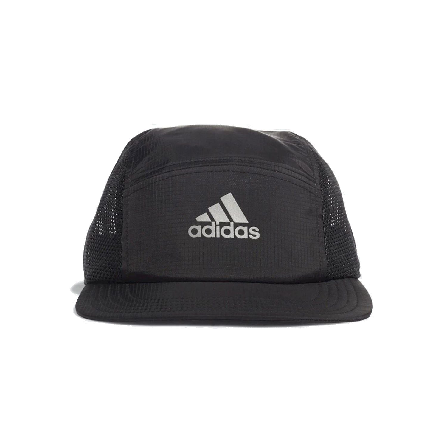 adidas Breathable Running Training Five-Panel Cap - Black - ViaductClothing - -