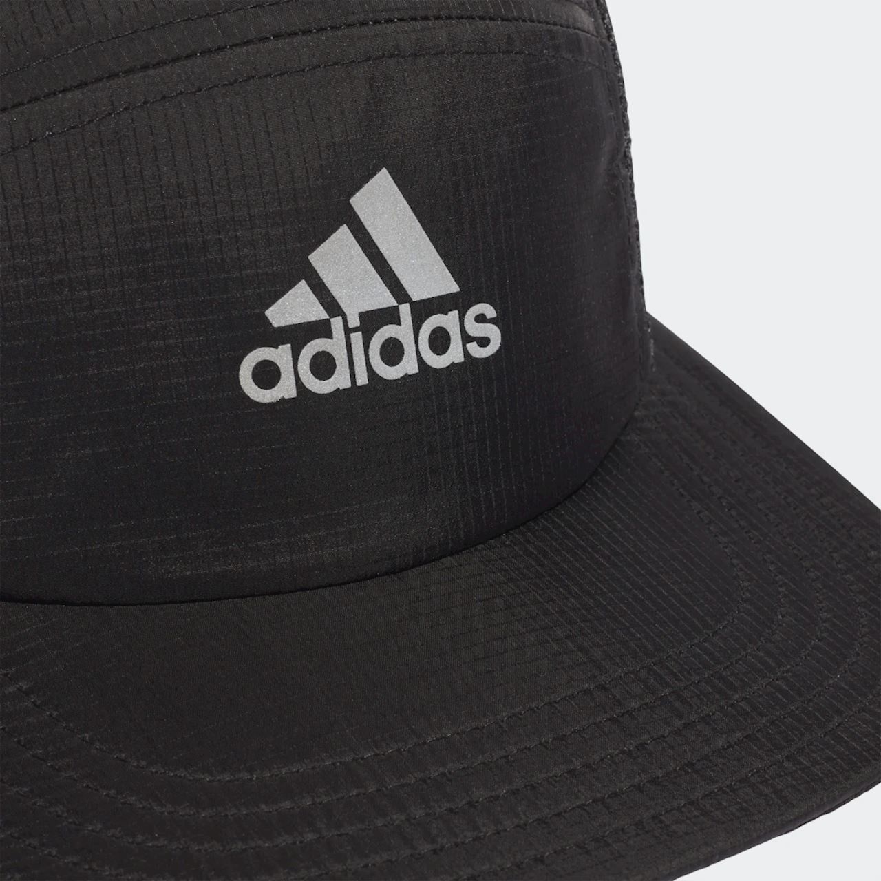 adidas Breathable Running Training Five-Panel Cap - Black - ViaductClothing - -