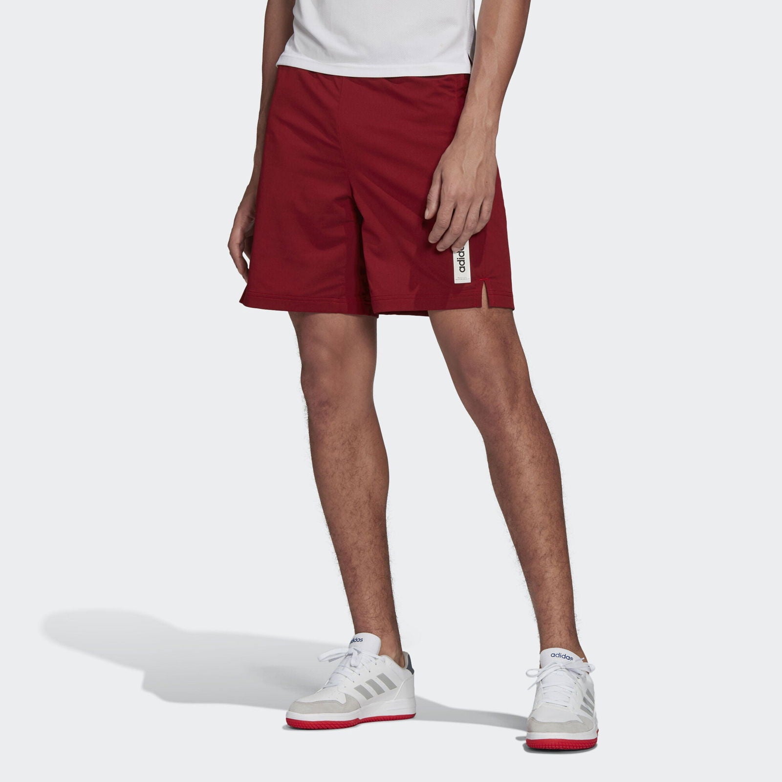 adidas Brilliant Basics Shorts - Red - ViaductClothing - -