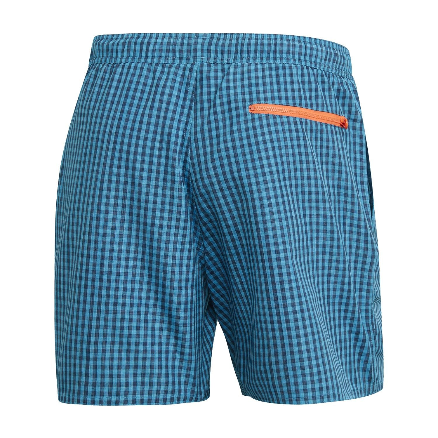 adidas Check CLX Swim Shorts - Shock Cyan Blue - ViaductClothing - -