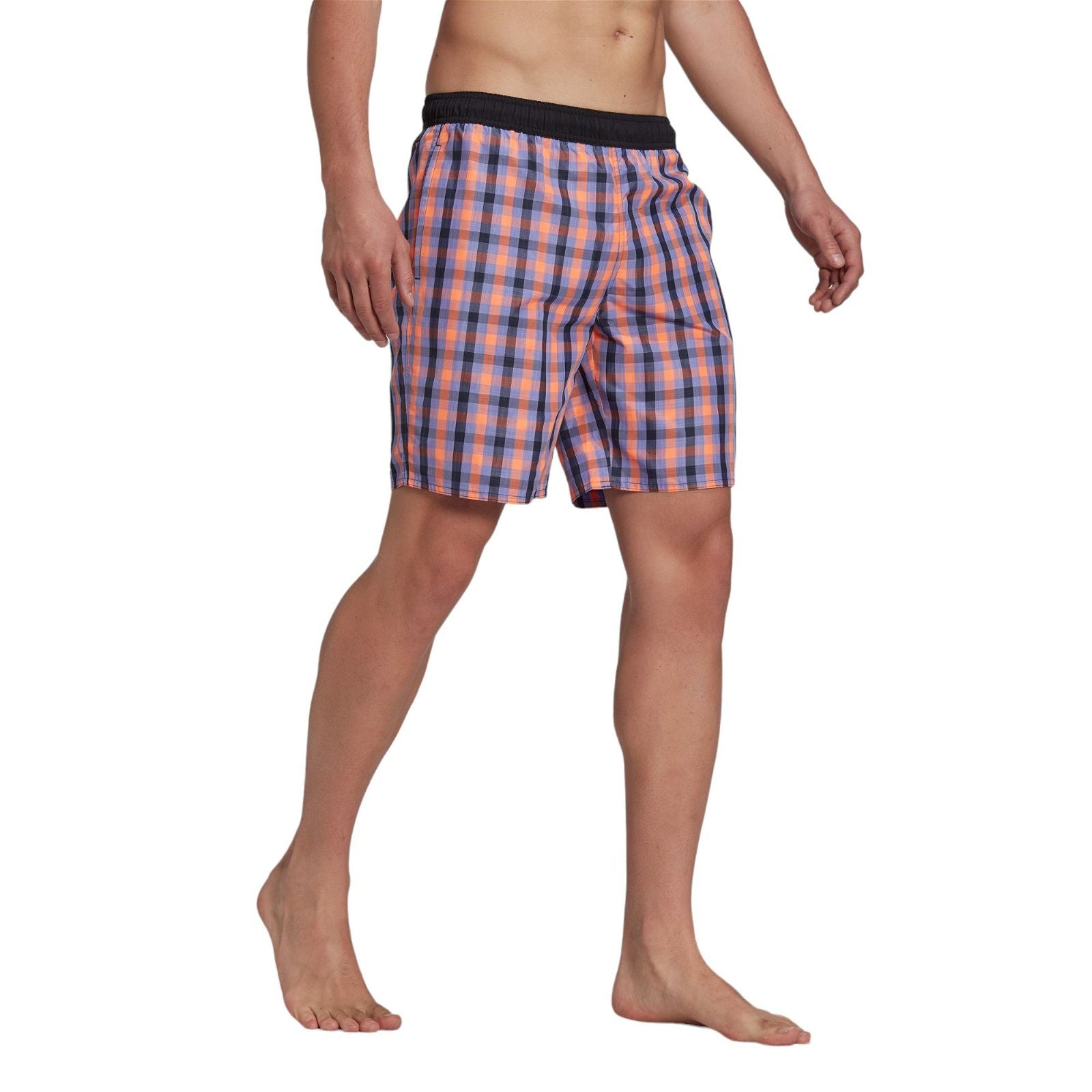 adidas Classic-Length Check Swim Shorts - Multi - ViaductClothing - -