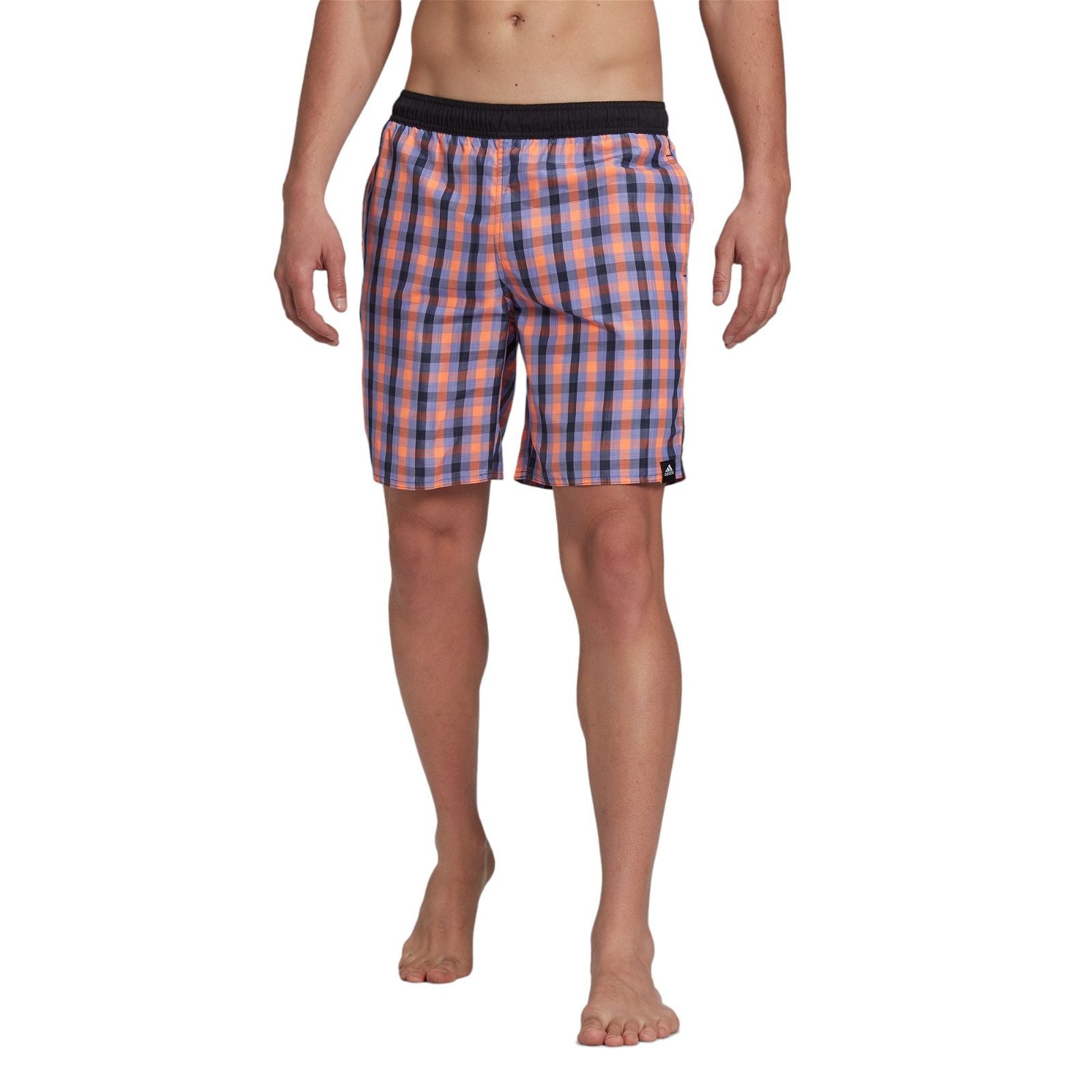 adidas Classic-Length Check Swim Shorts - Multi - ViaductClothing - -