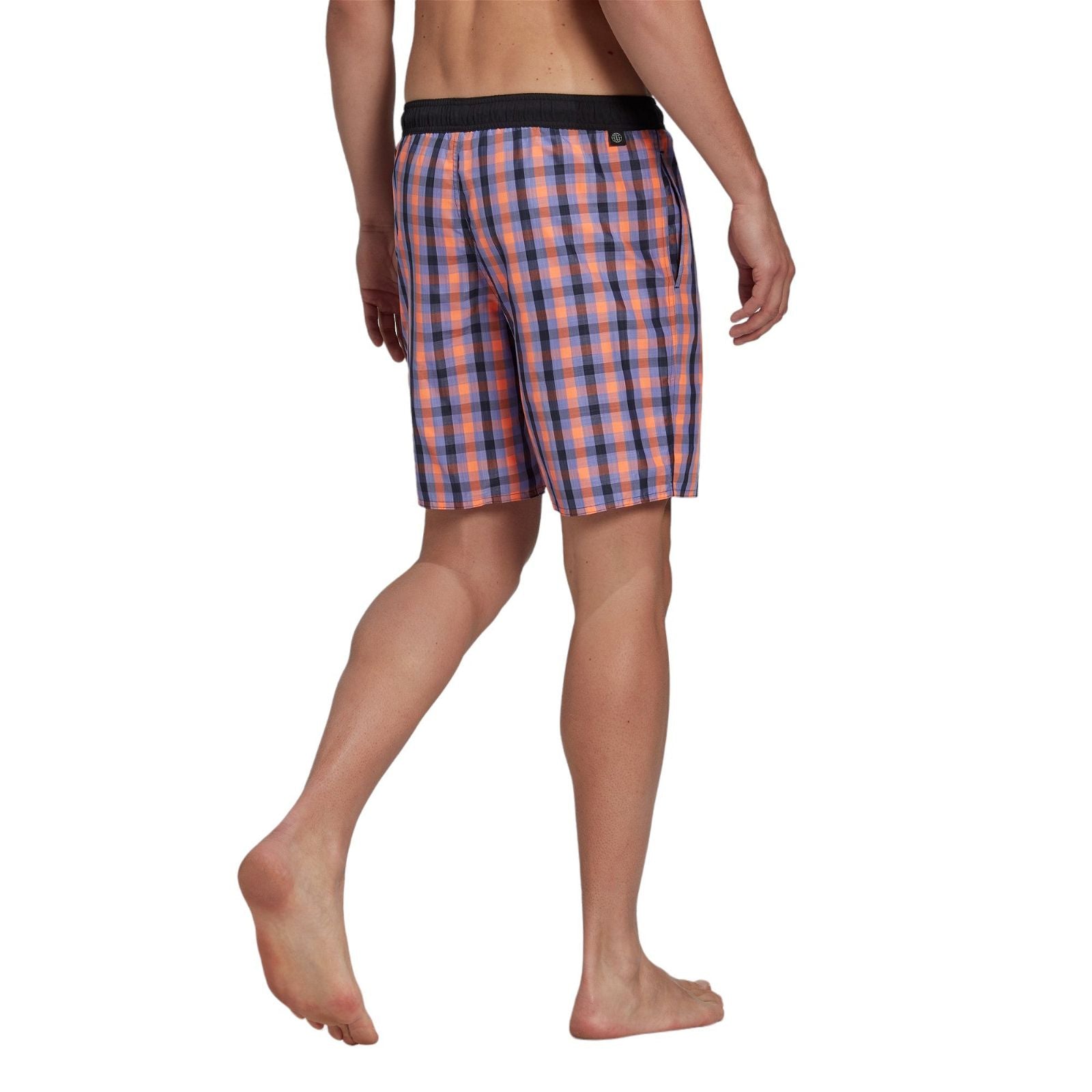 adidas Classic-Length Check Swim Shorts - Multi - ViaductClothing - -