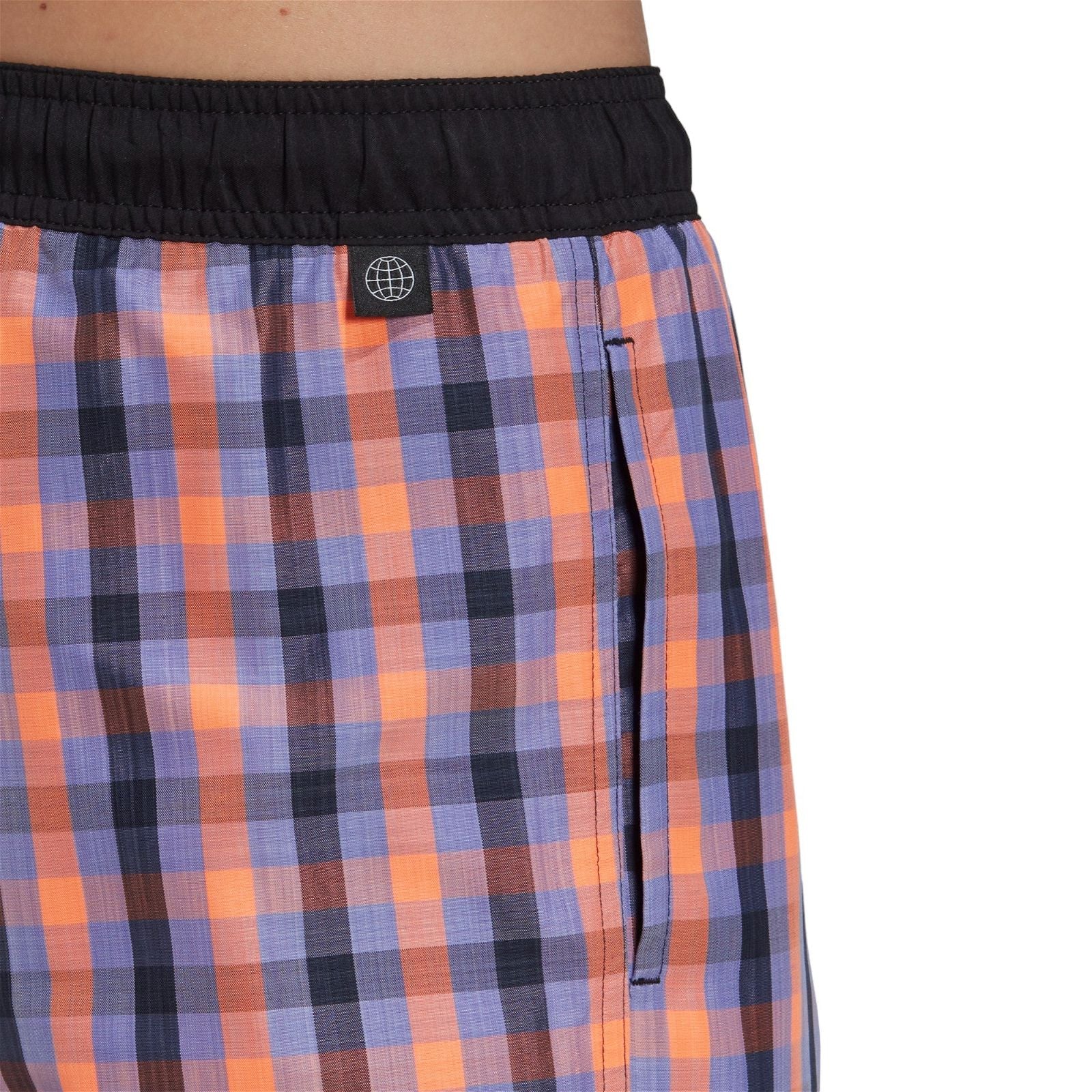 adidas Classic-Length Check Swim Shorts - Multi - ViaductClothing - -