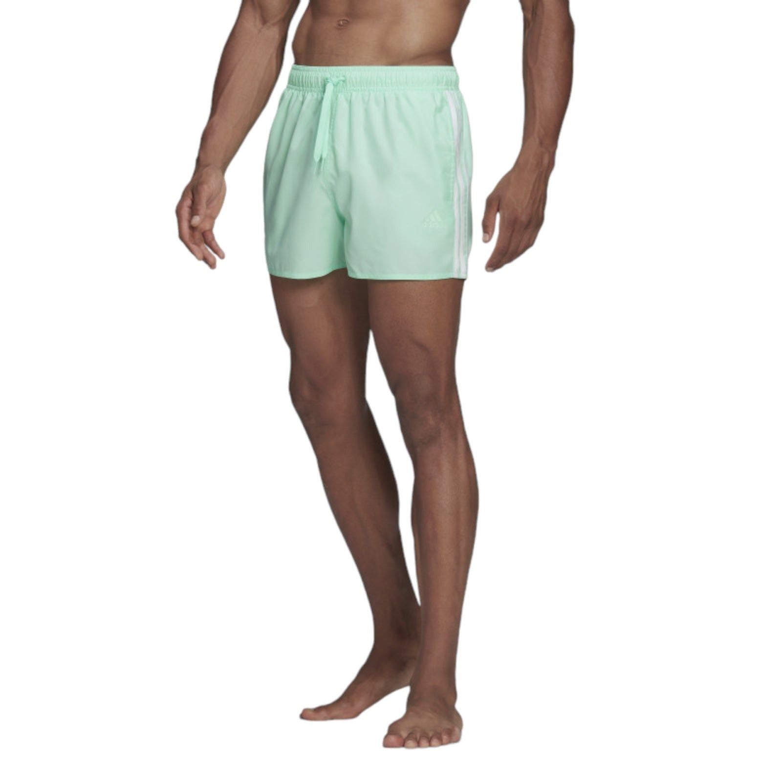 adidas Classic 3-Stripes Men's Swimwear Shorts - Green - ViaductClothing - -